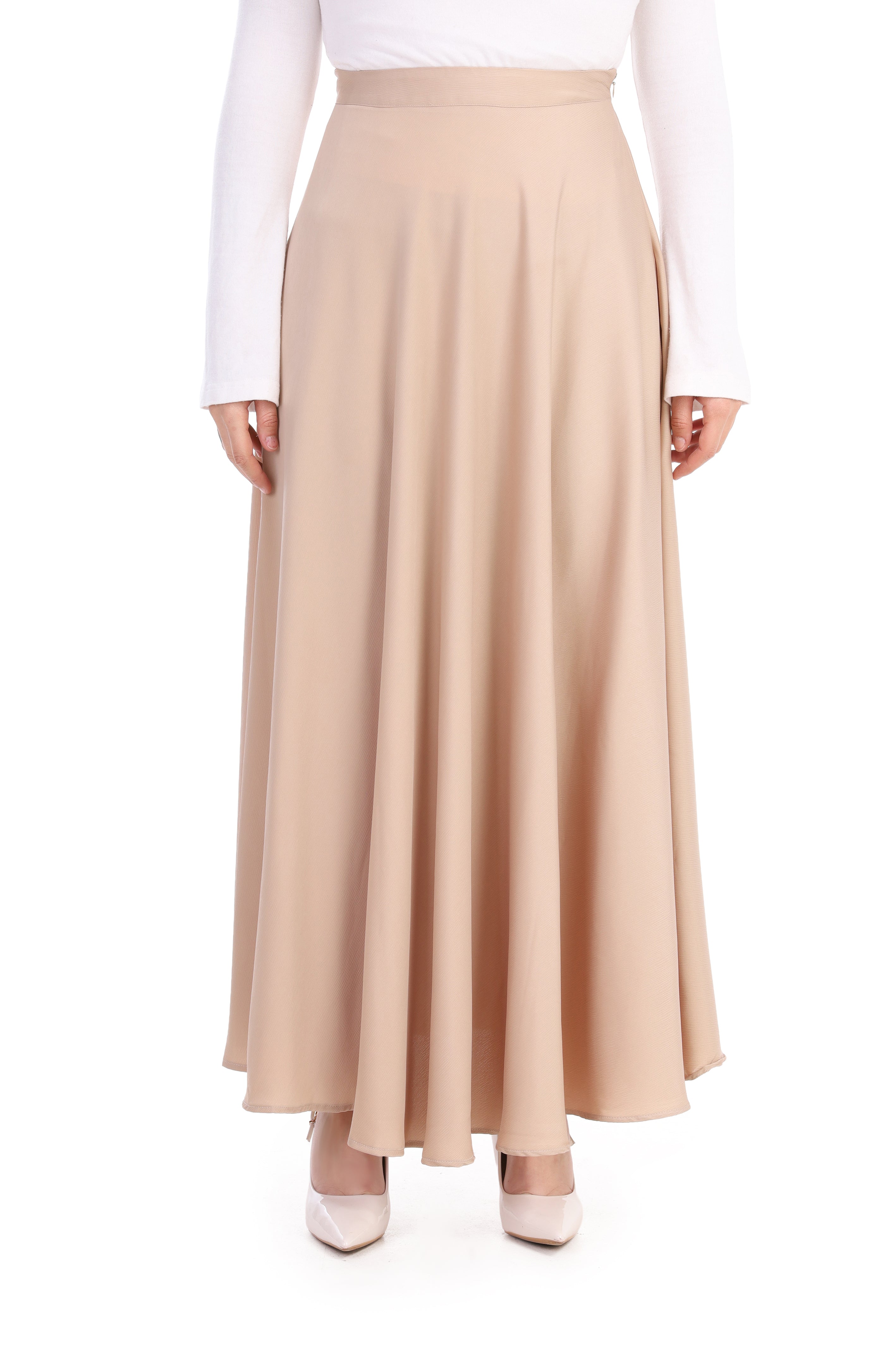 Elegant Satin Maxi Skirt s1514625/1