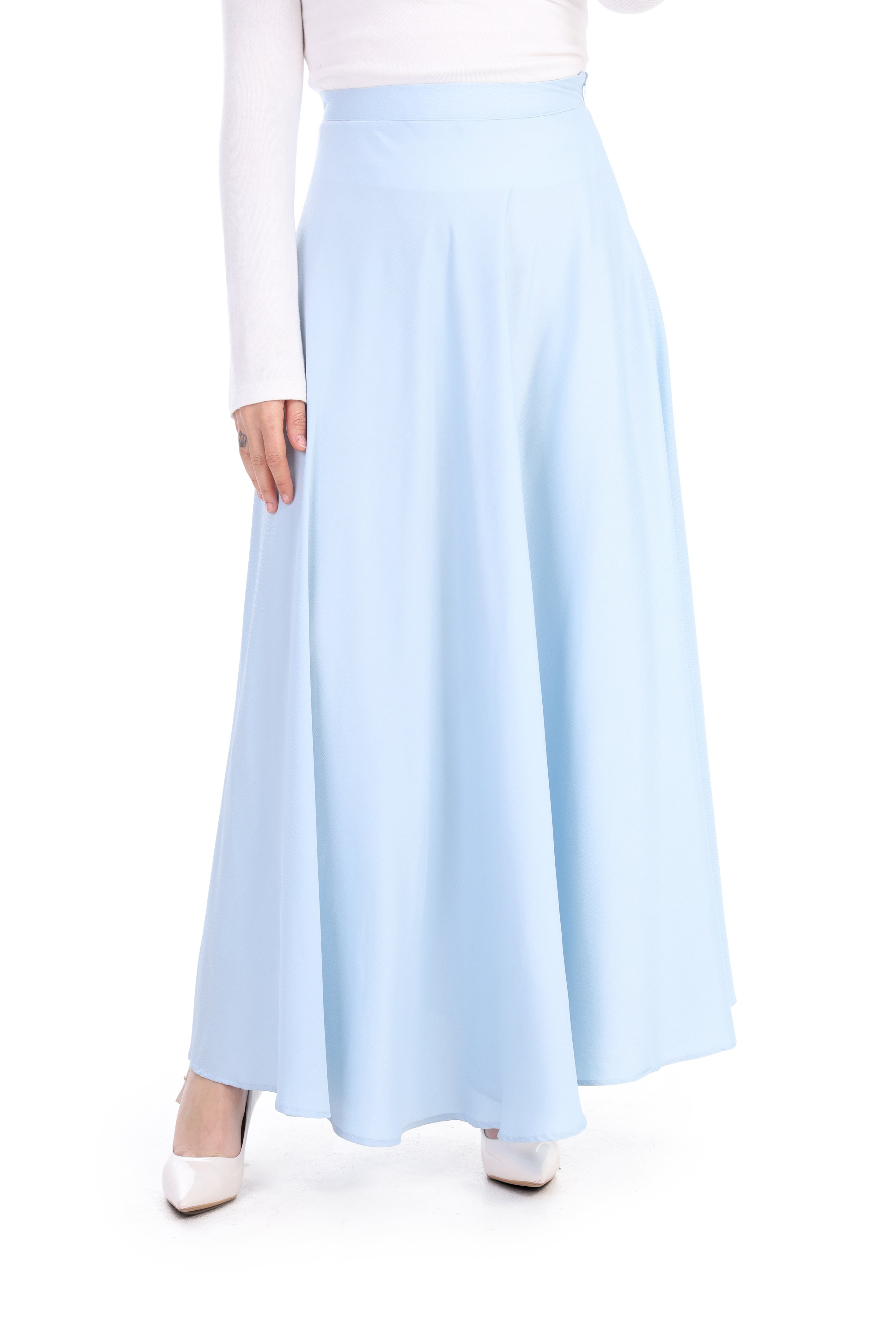 Elegant Satin Maxi Skirt s1514625/1