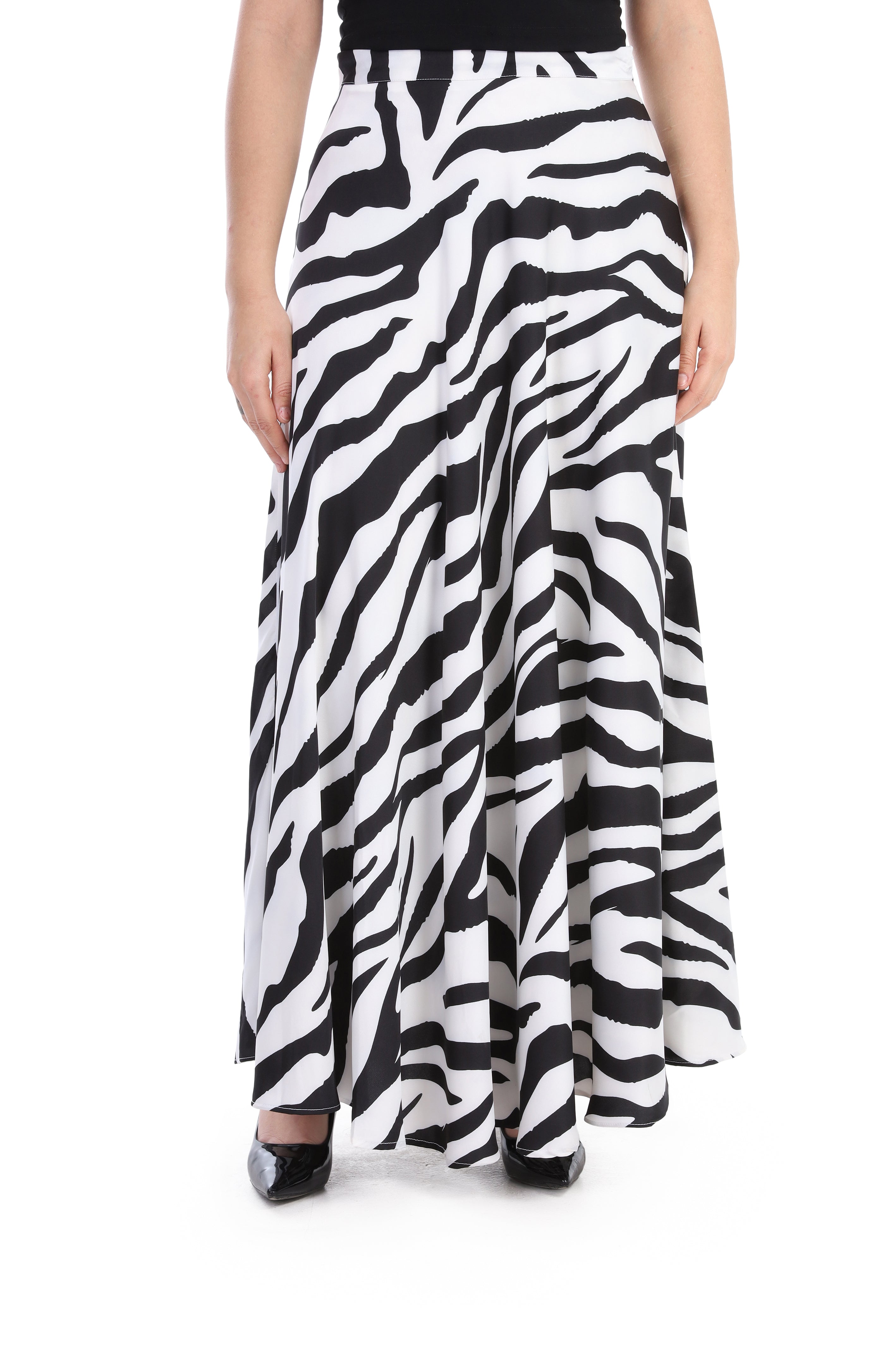 Leopard Print Satin Skirt s1514625