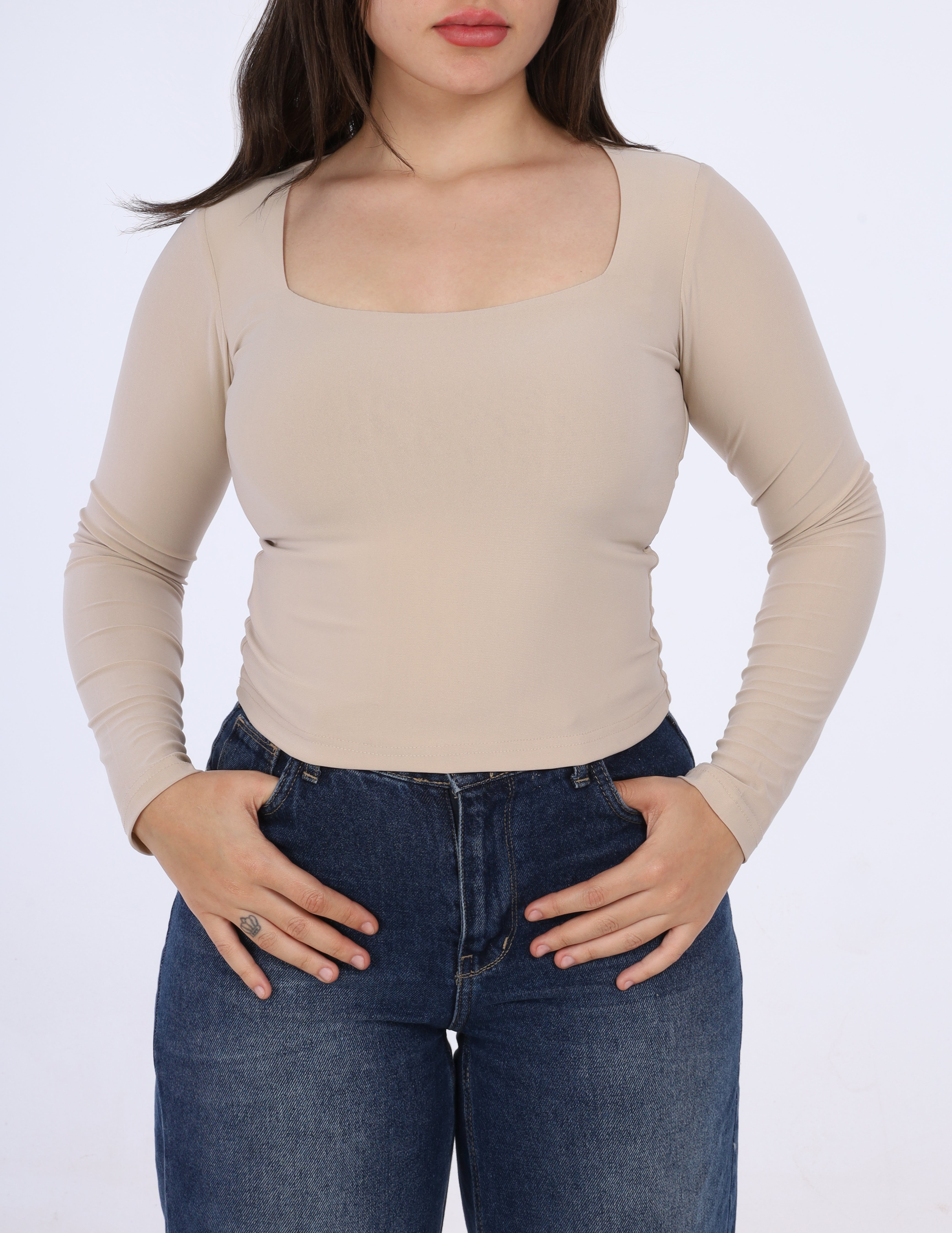 Cropped Neck Tee s1516364/1