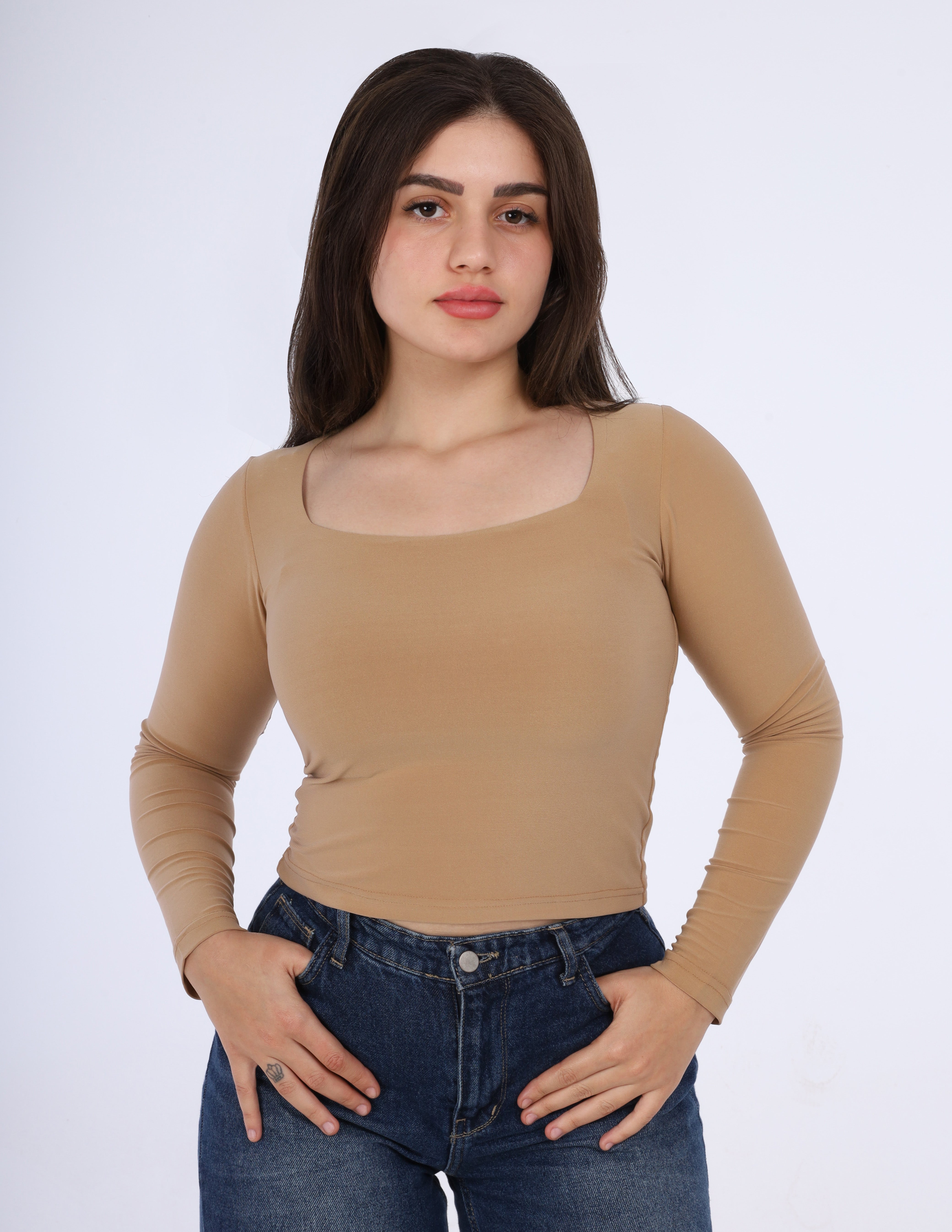 Cropped Neck Tee s1516364/1