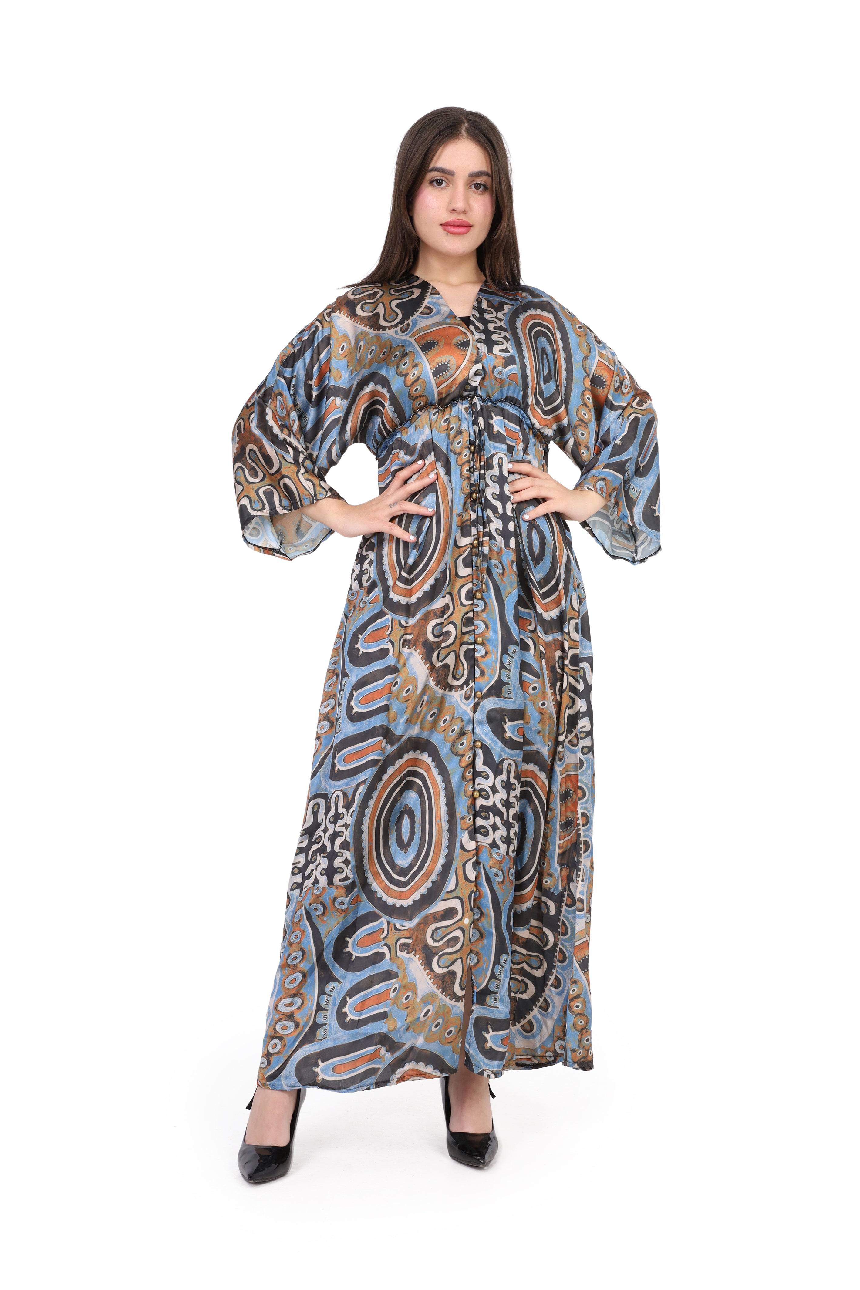 Satin Boho Maxi Dress s15183023/8