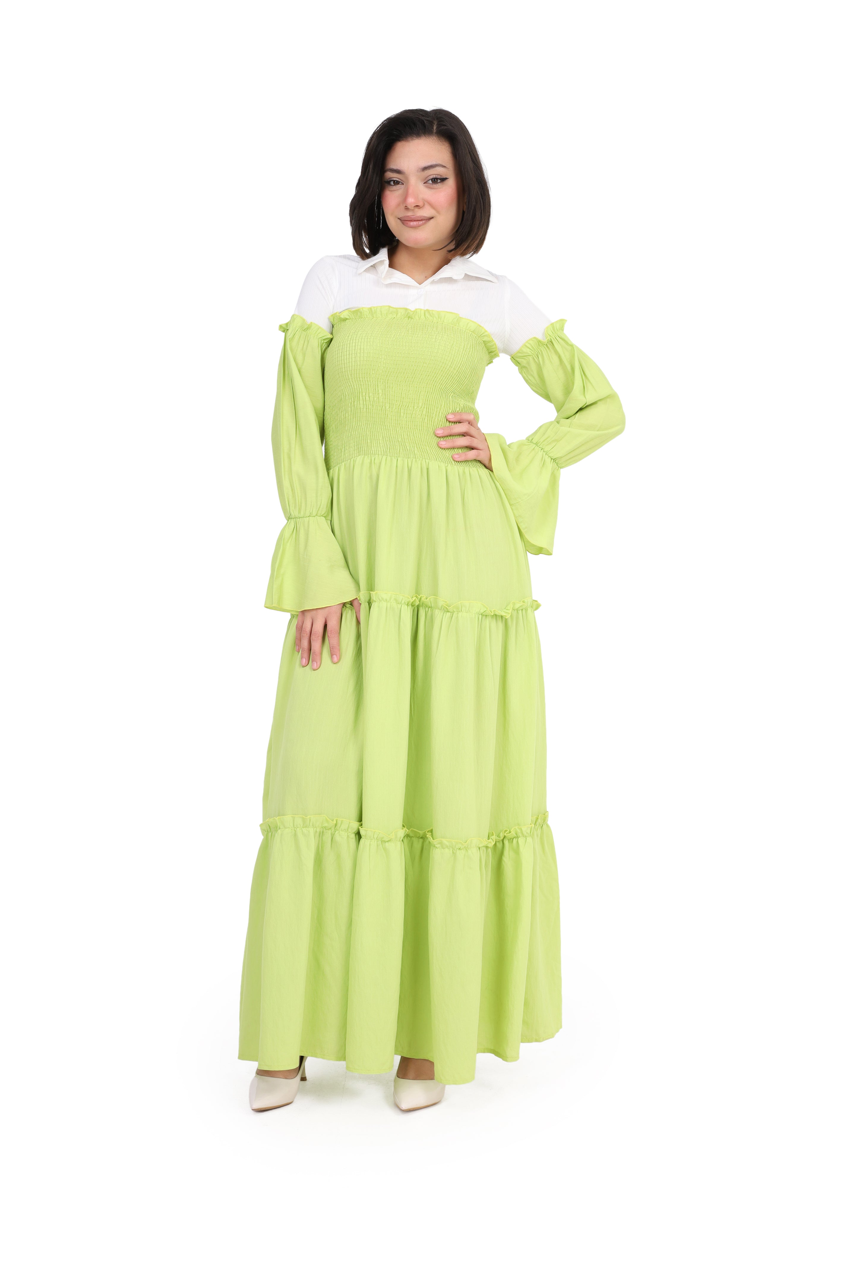 Chic Ruffle Maxi Dress  s1518401
