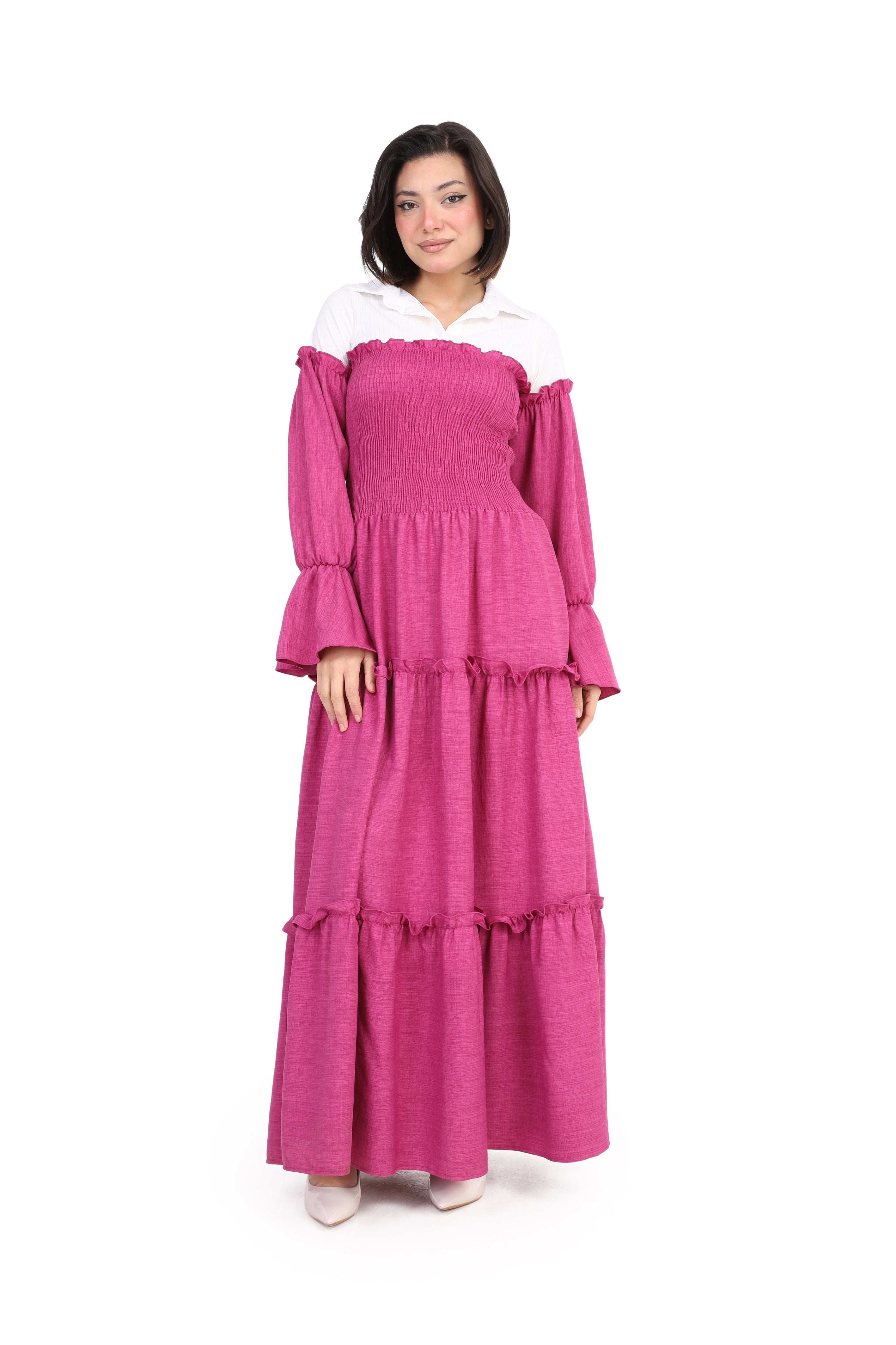 Chic Ruffle Maxi Dress  s1518401