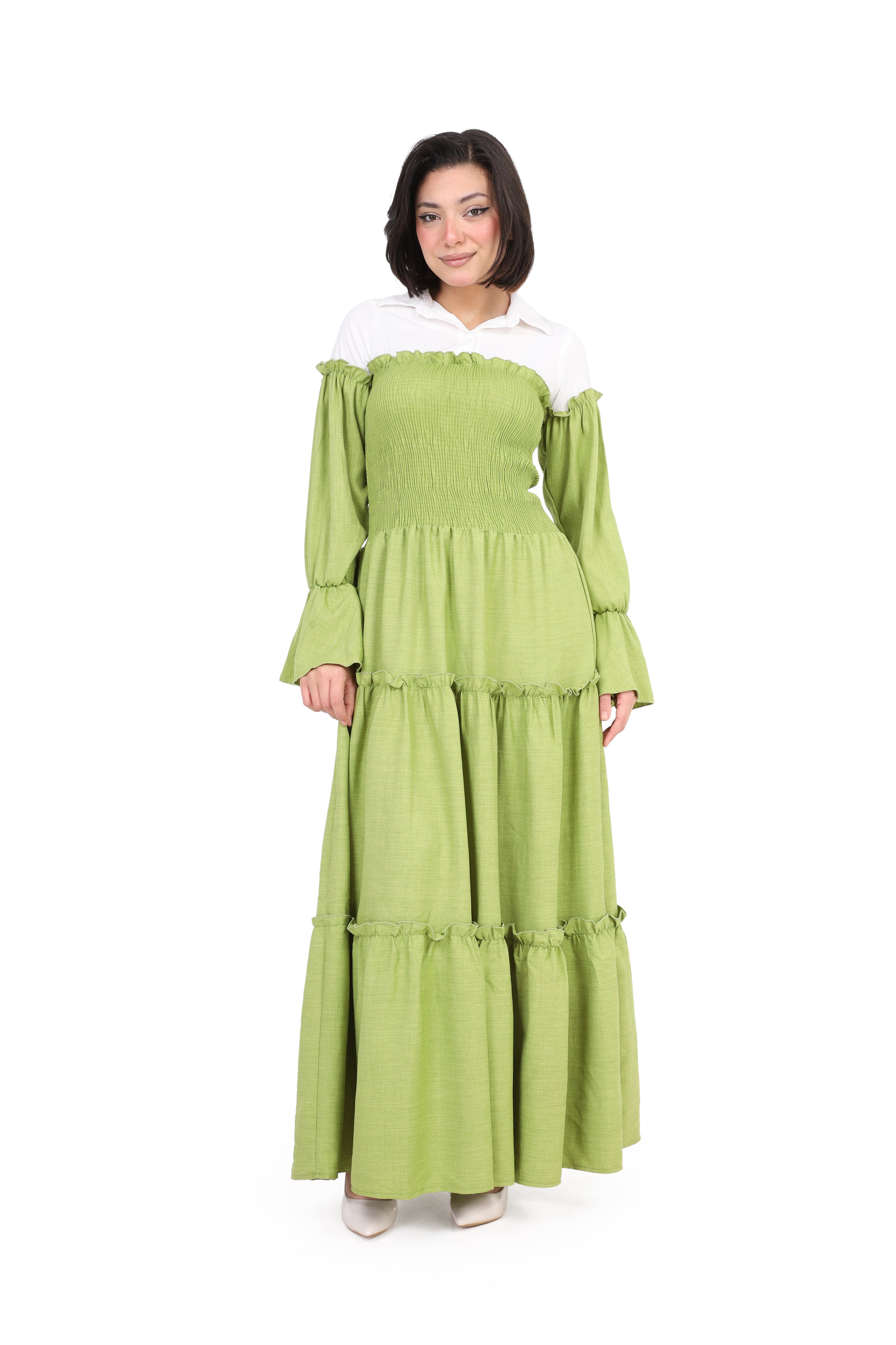 Chic Ruffle Maxi Dress  s1518401