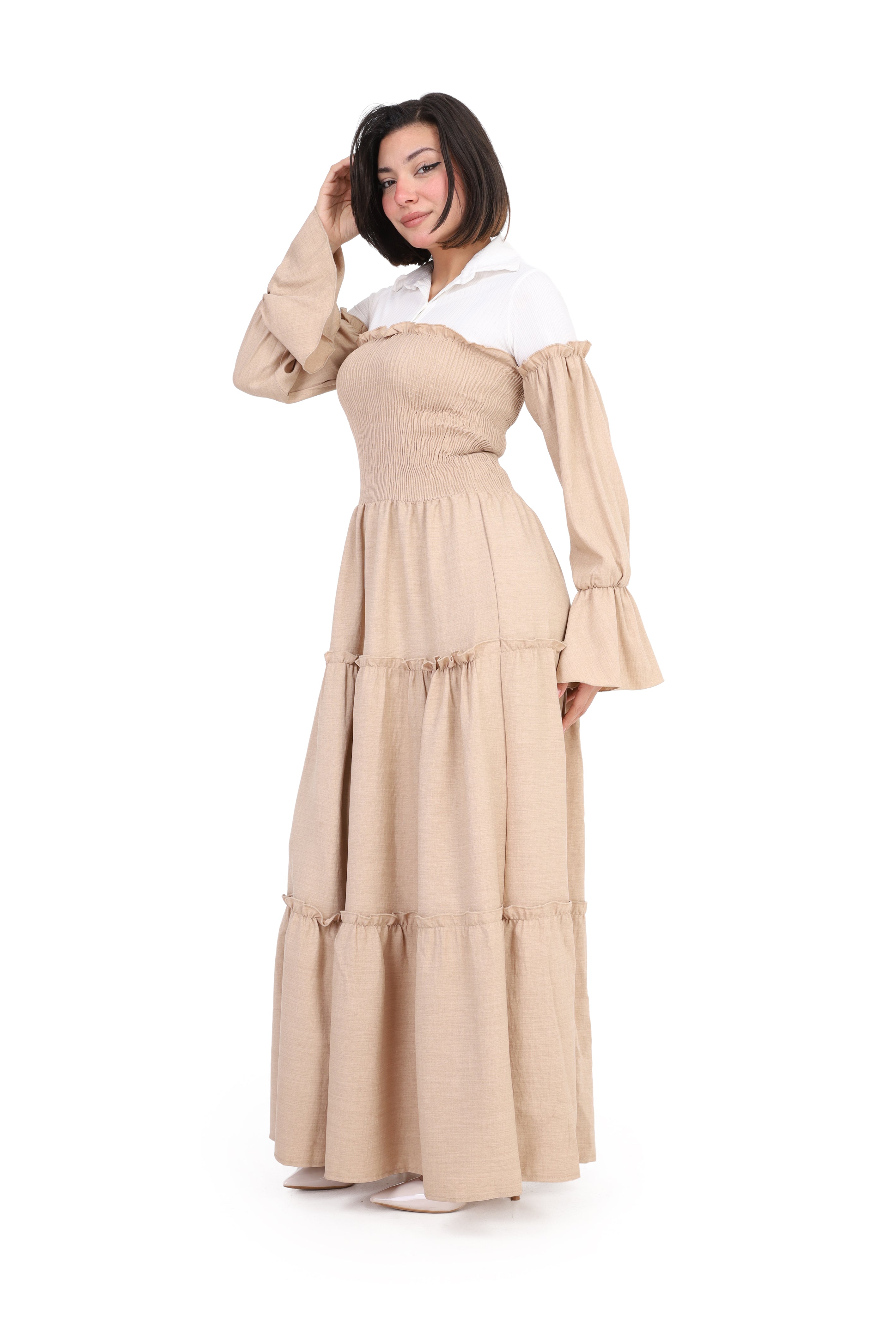 Chic Ruffle Maxi Dress  s1518401