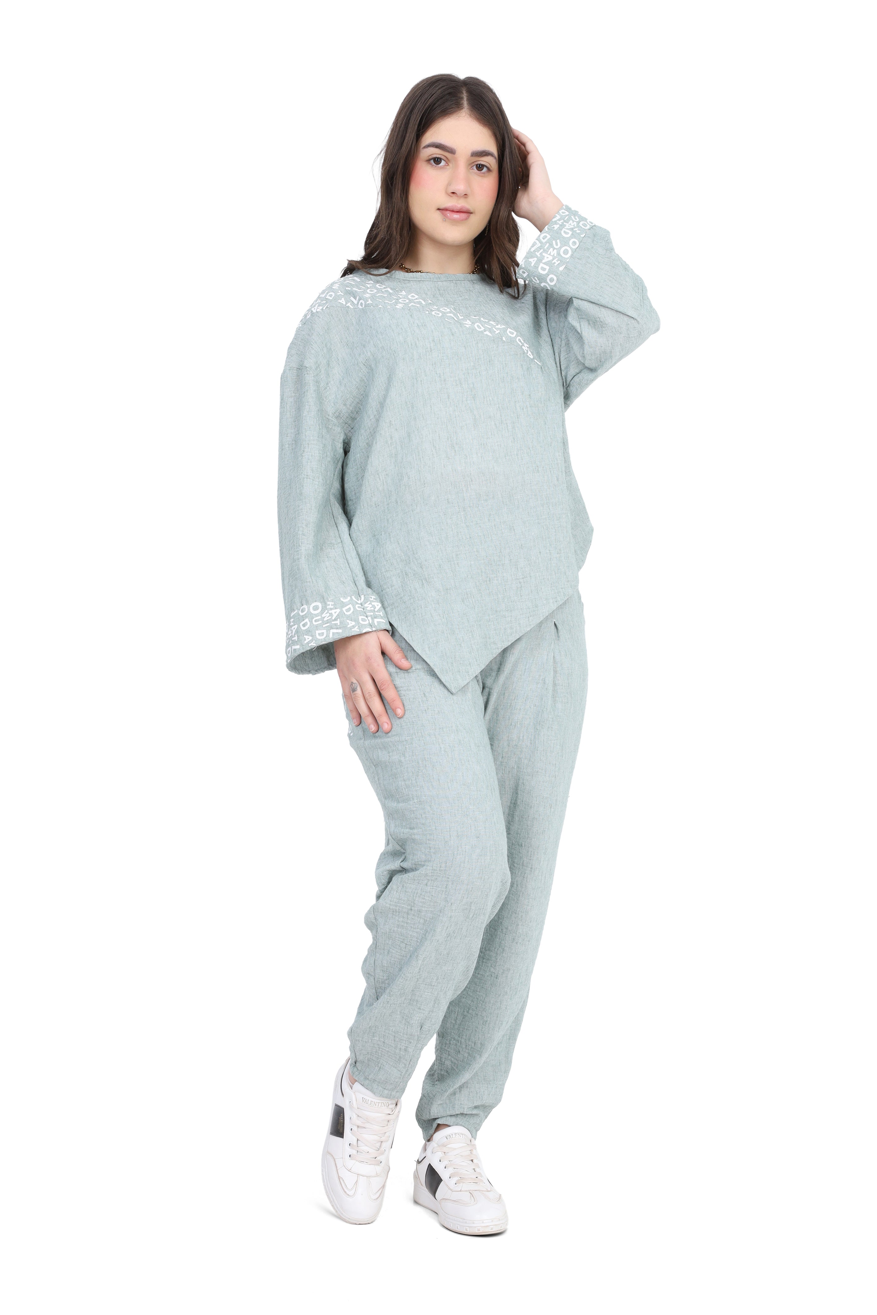 Asymmetrical Tunic & Pants Set s1518593