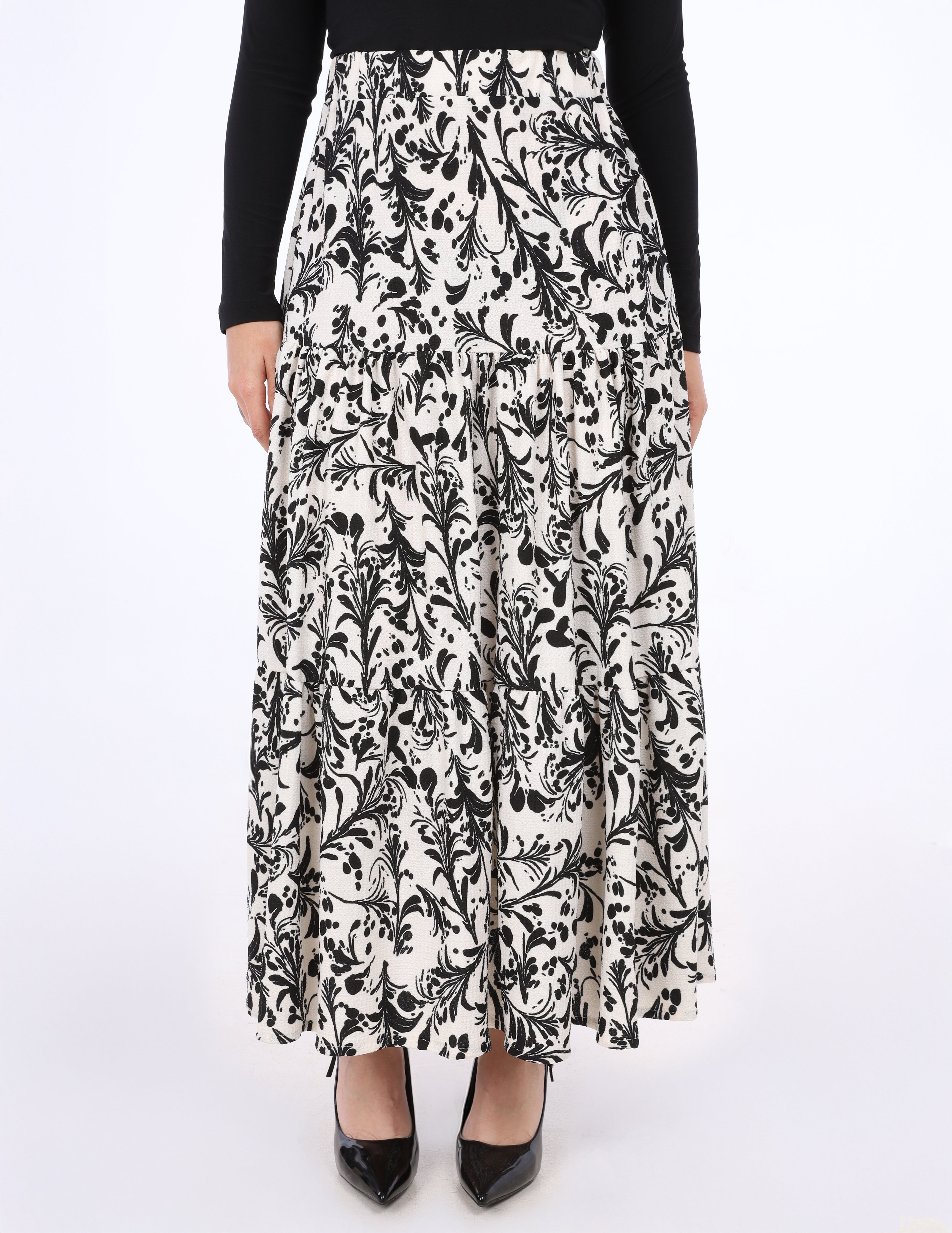 Patterned Maxi Skirt s1531671