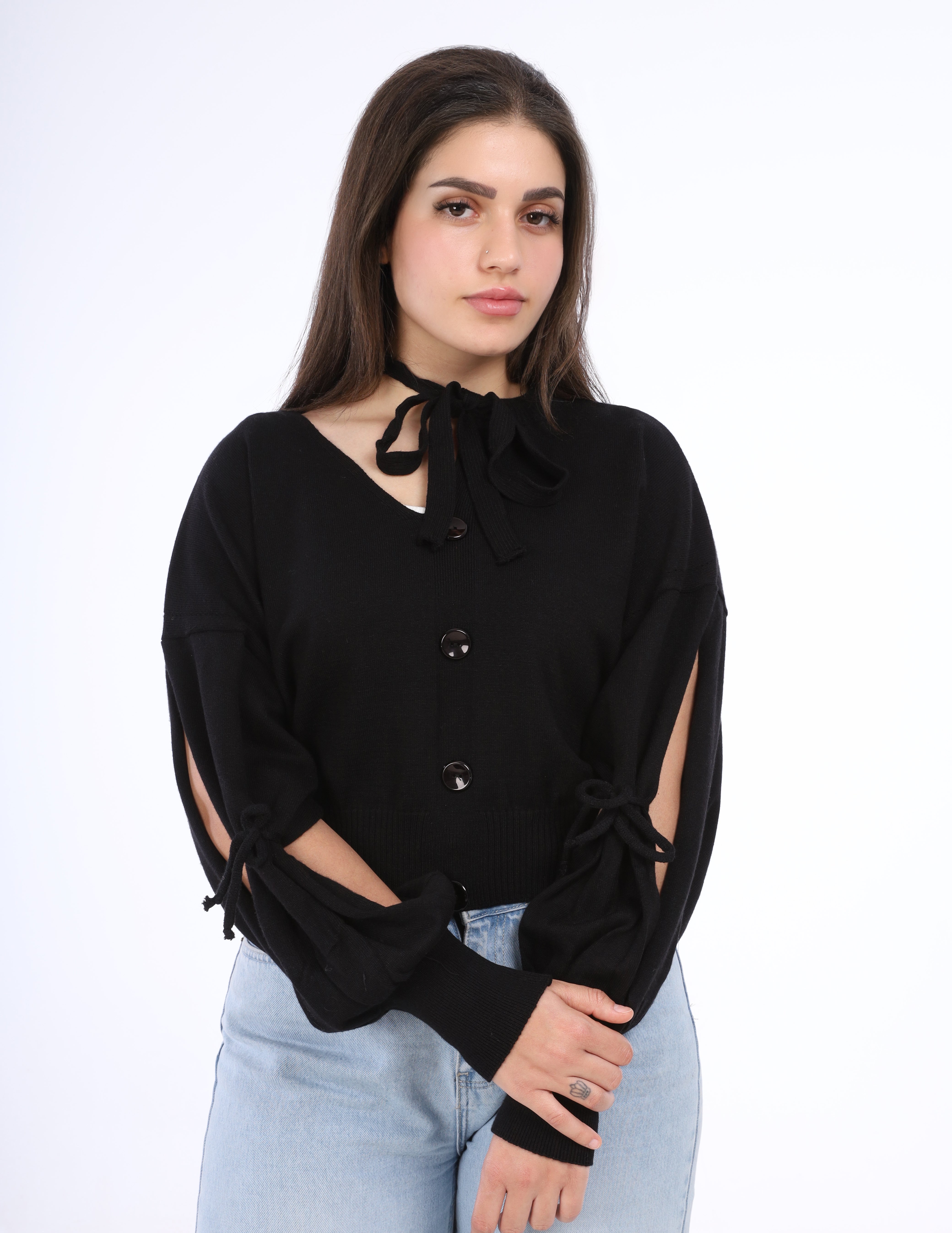 Tie-Neck Blouse w16252694
