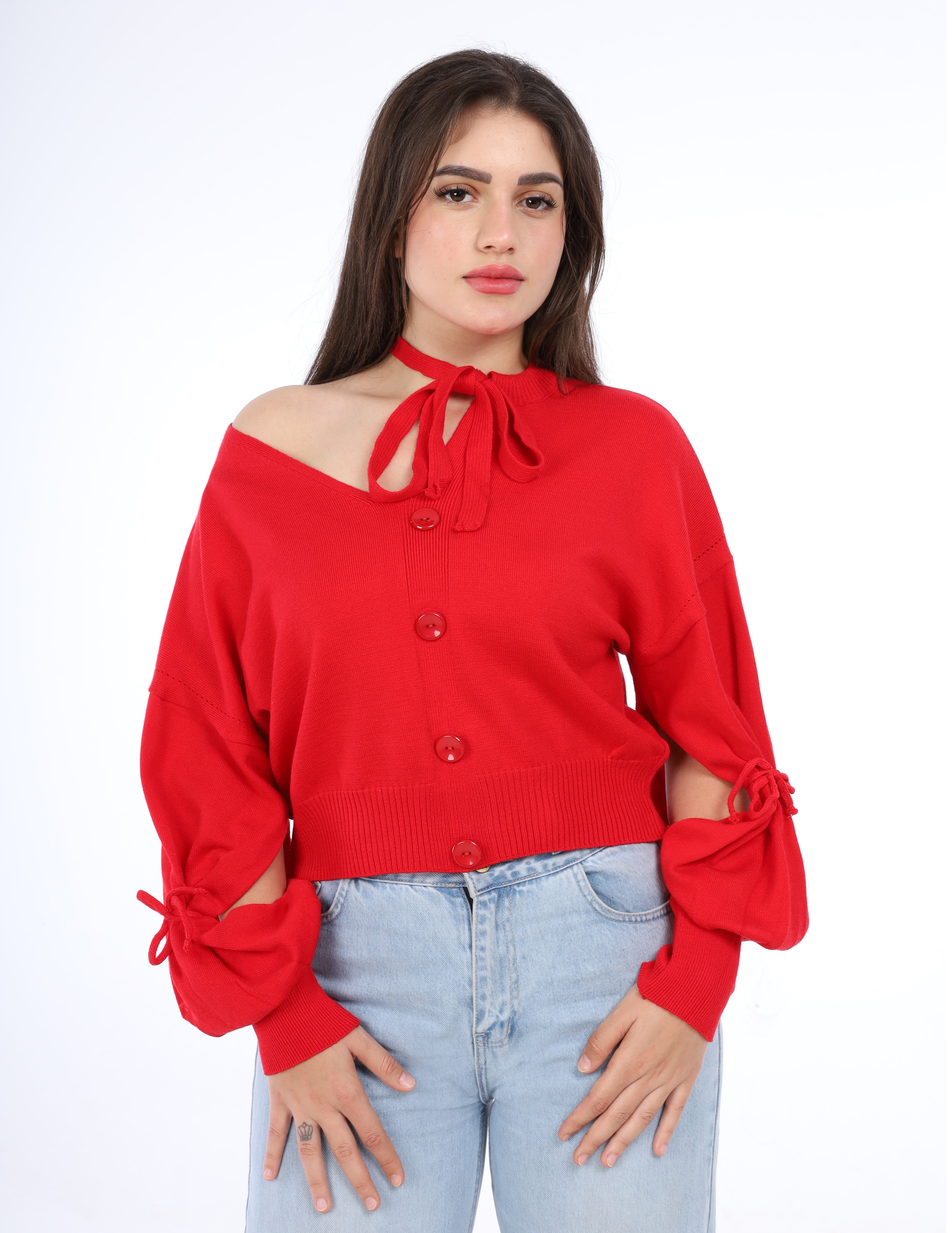 Tie-Neck Blouse w16252694
