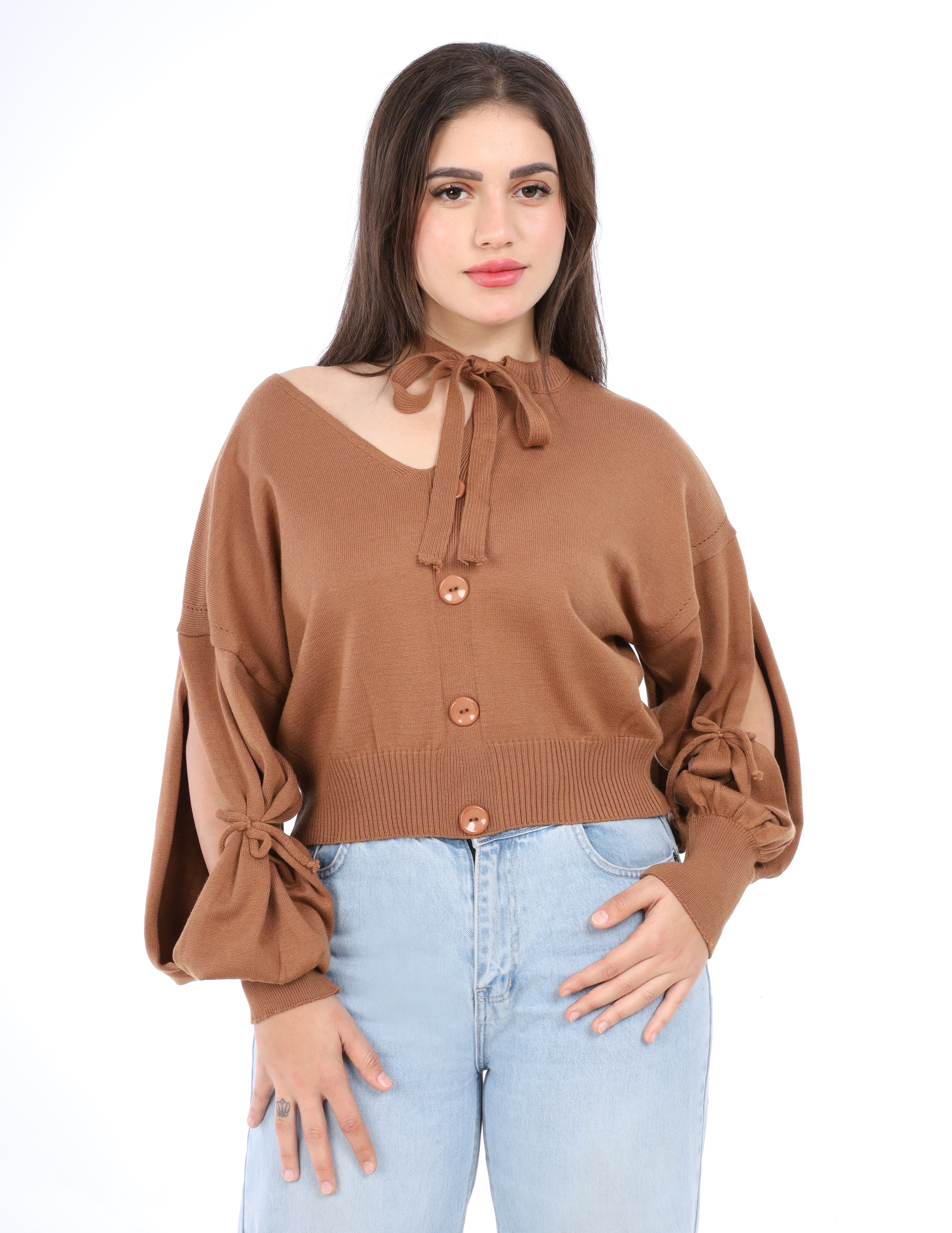 Tie-Neck Blouse w16252694