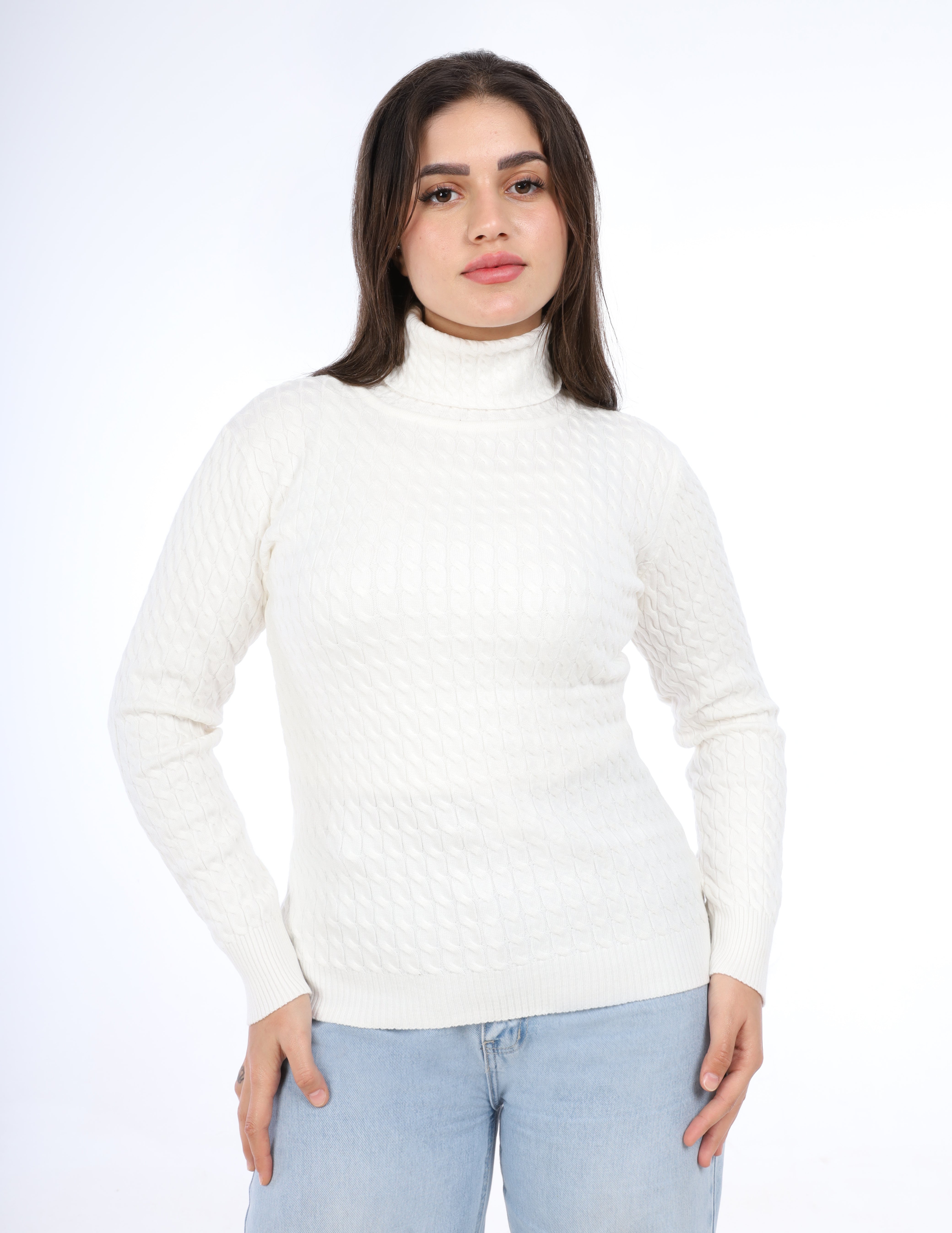 Cable-Knit Turtleneck Sweater w16252746