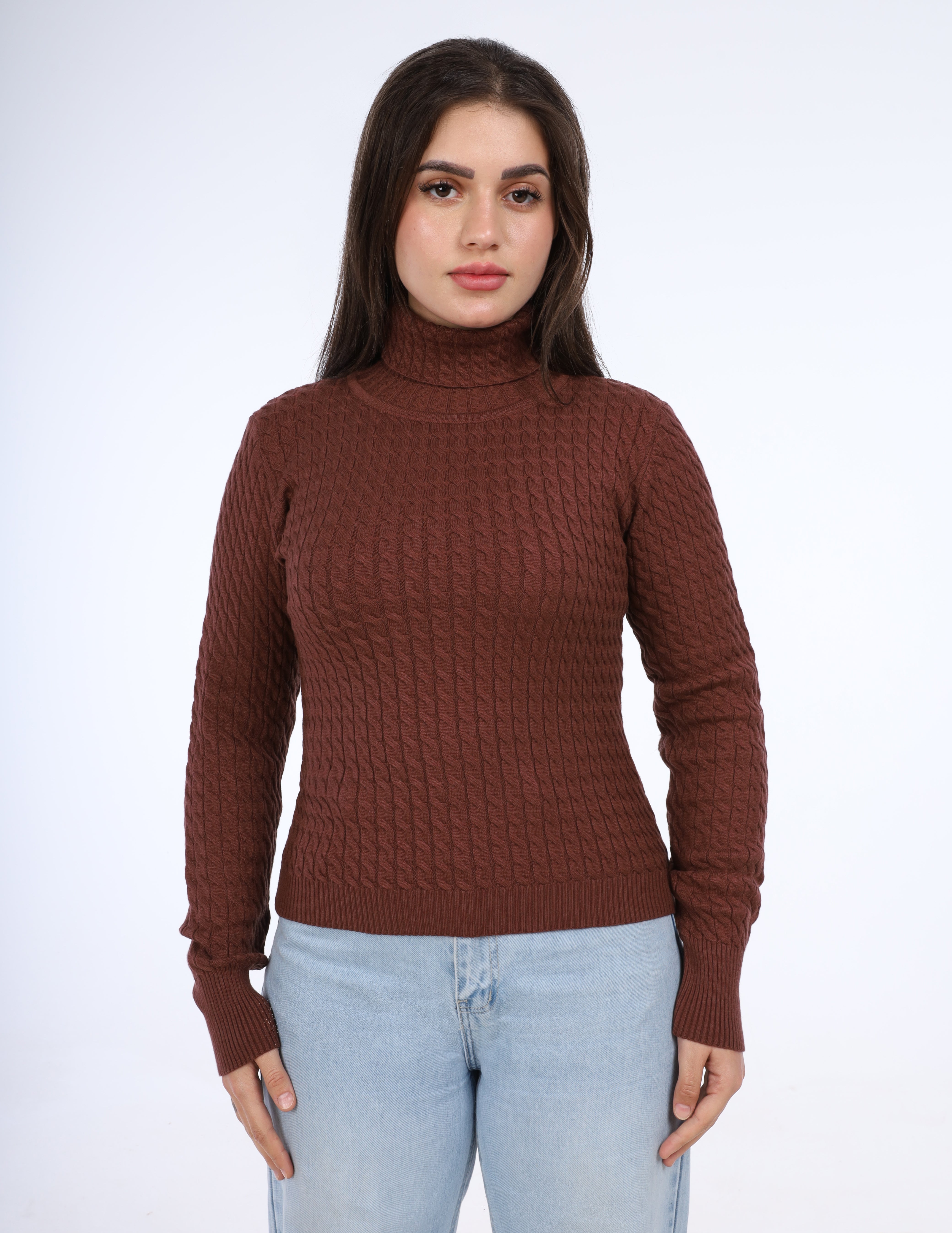 Cable-Knit Turtleneck Sweater w16252746