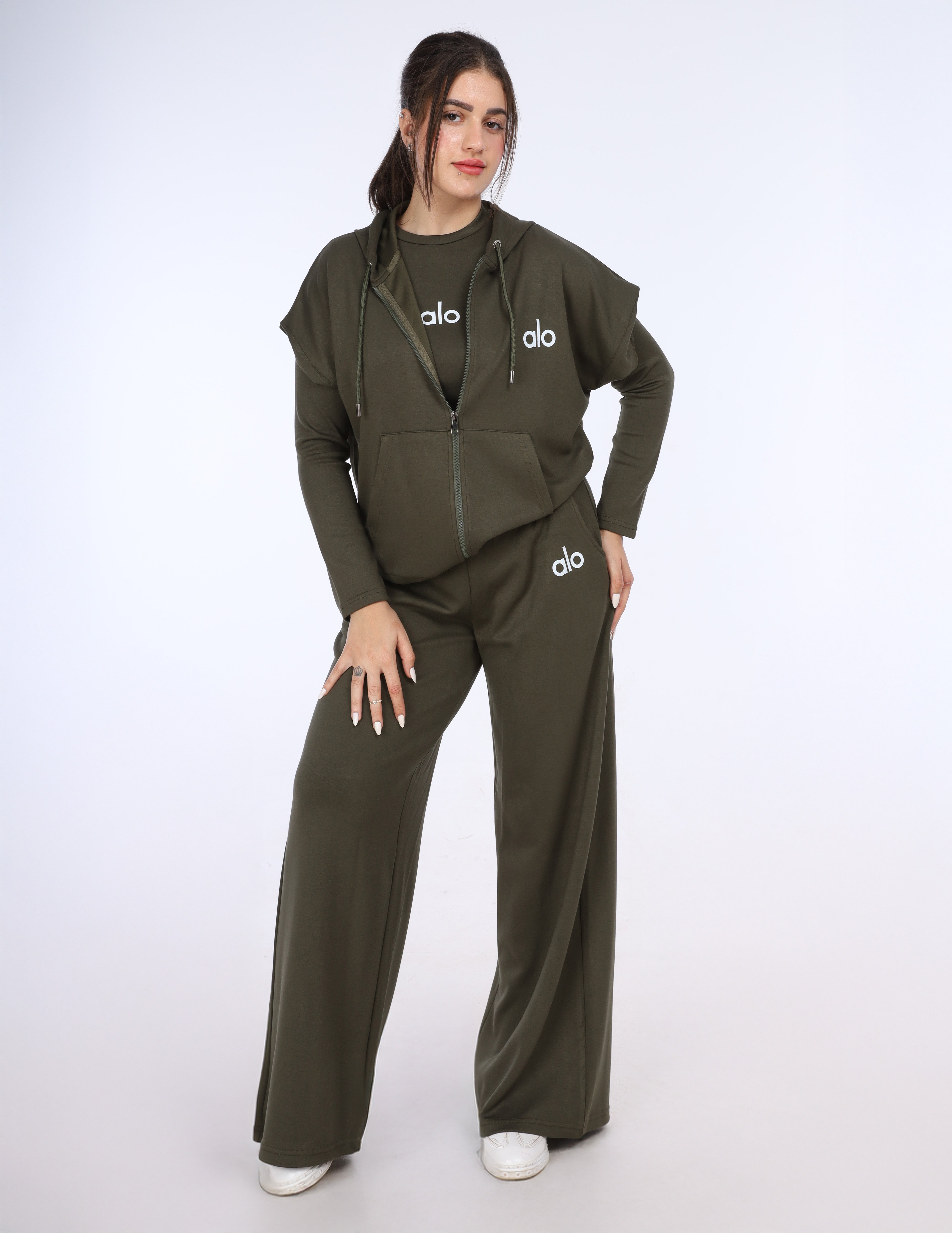 3-Piece Zip-Up Hoodie Set w162715