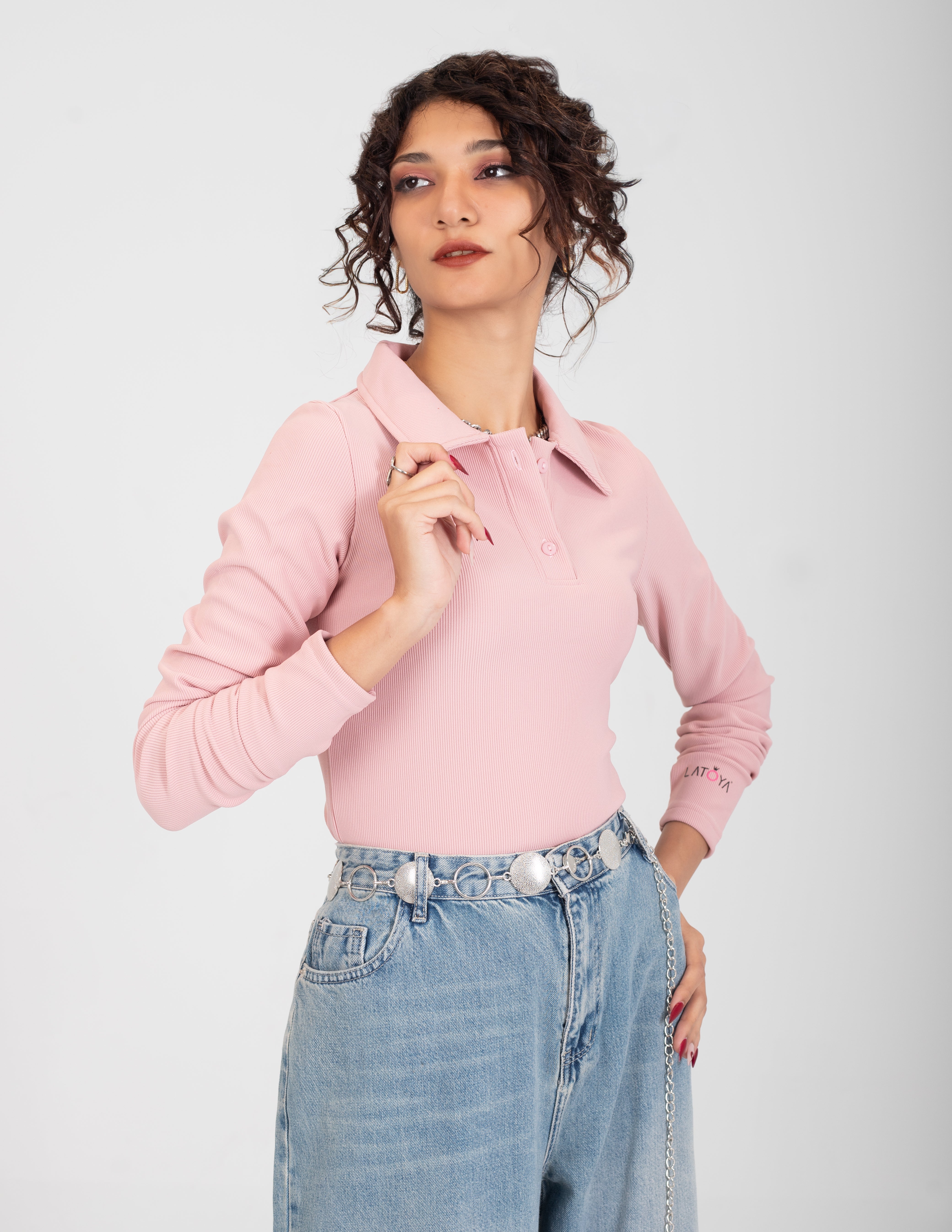 Ribbed Knit Crop Top w162729