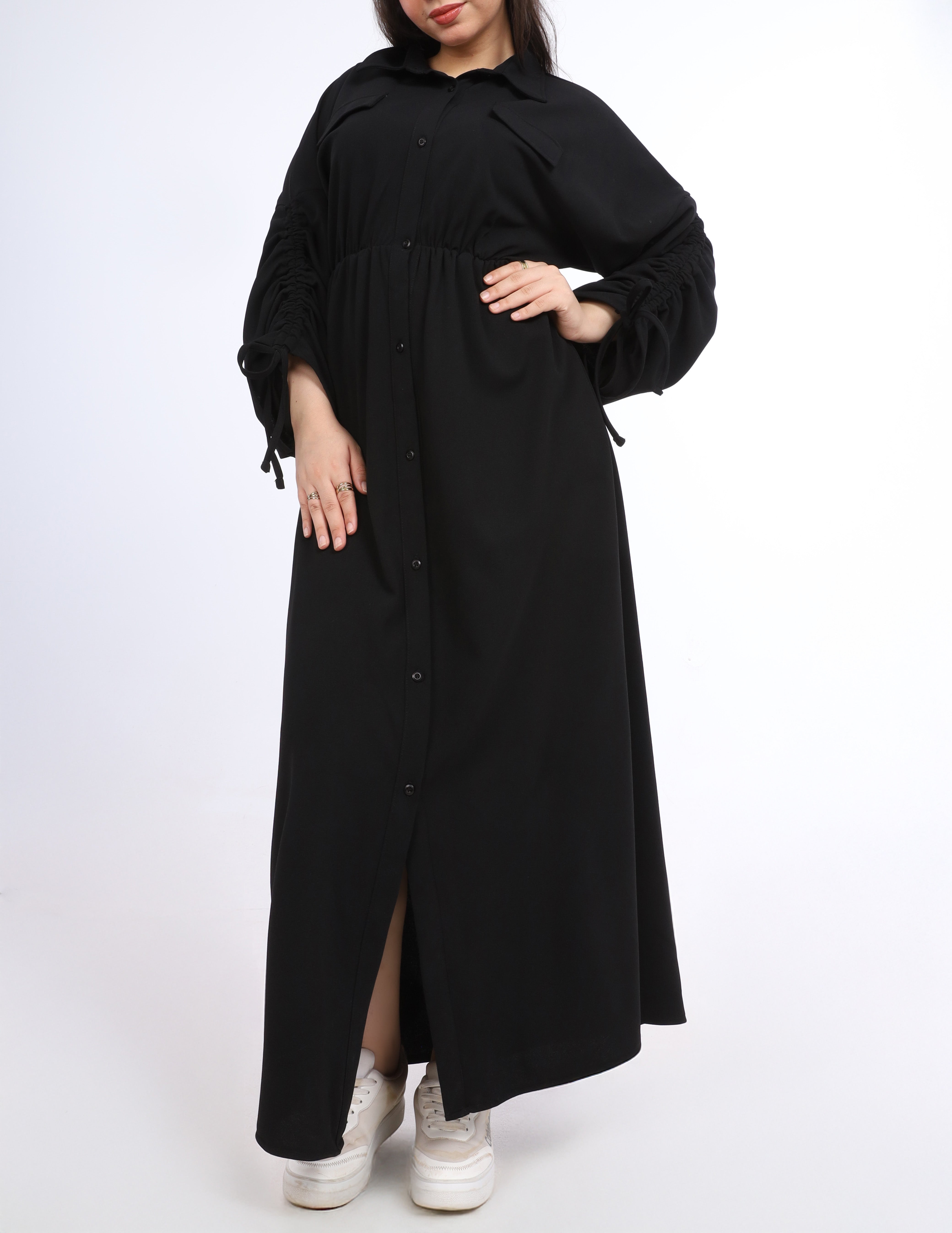 Stylish Maxi Shirt Dress w162782/1
