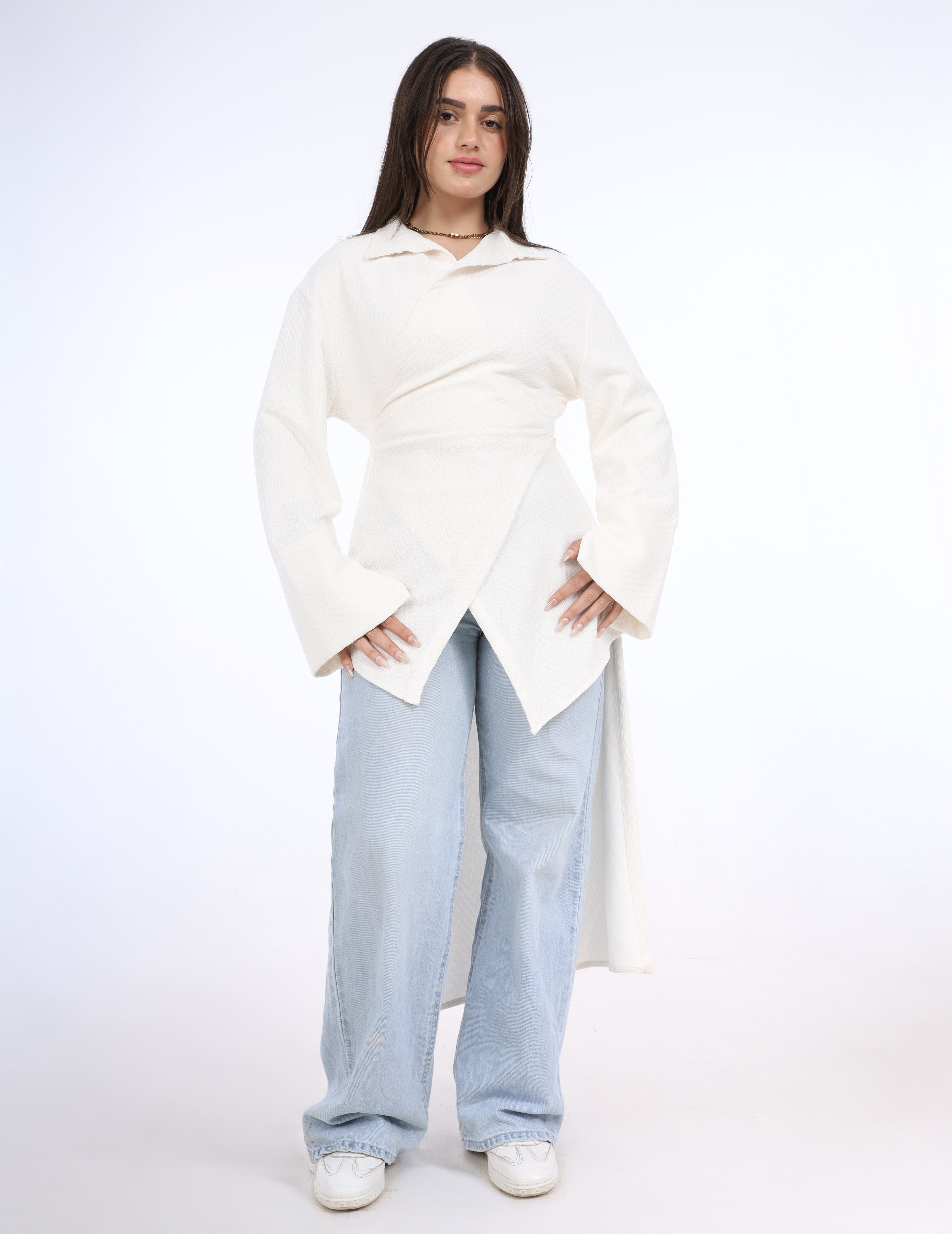 Wrap High-Low Shirt w162797