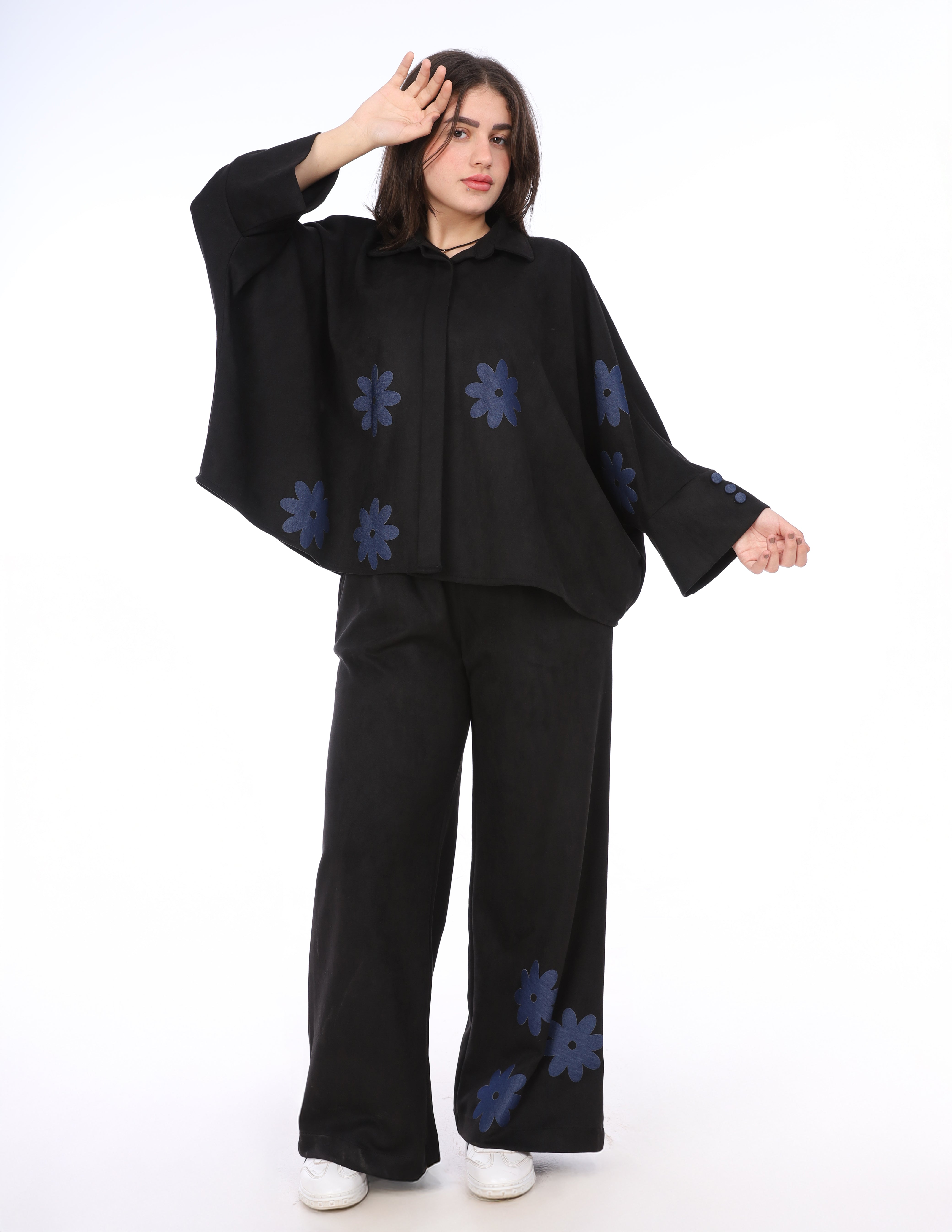 Floral Embroidered Two-Piece Set w162930