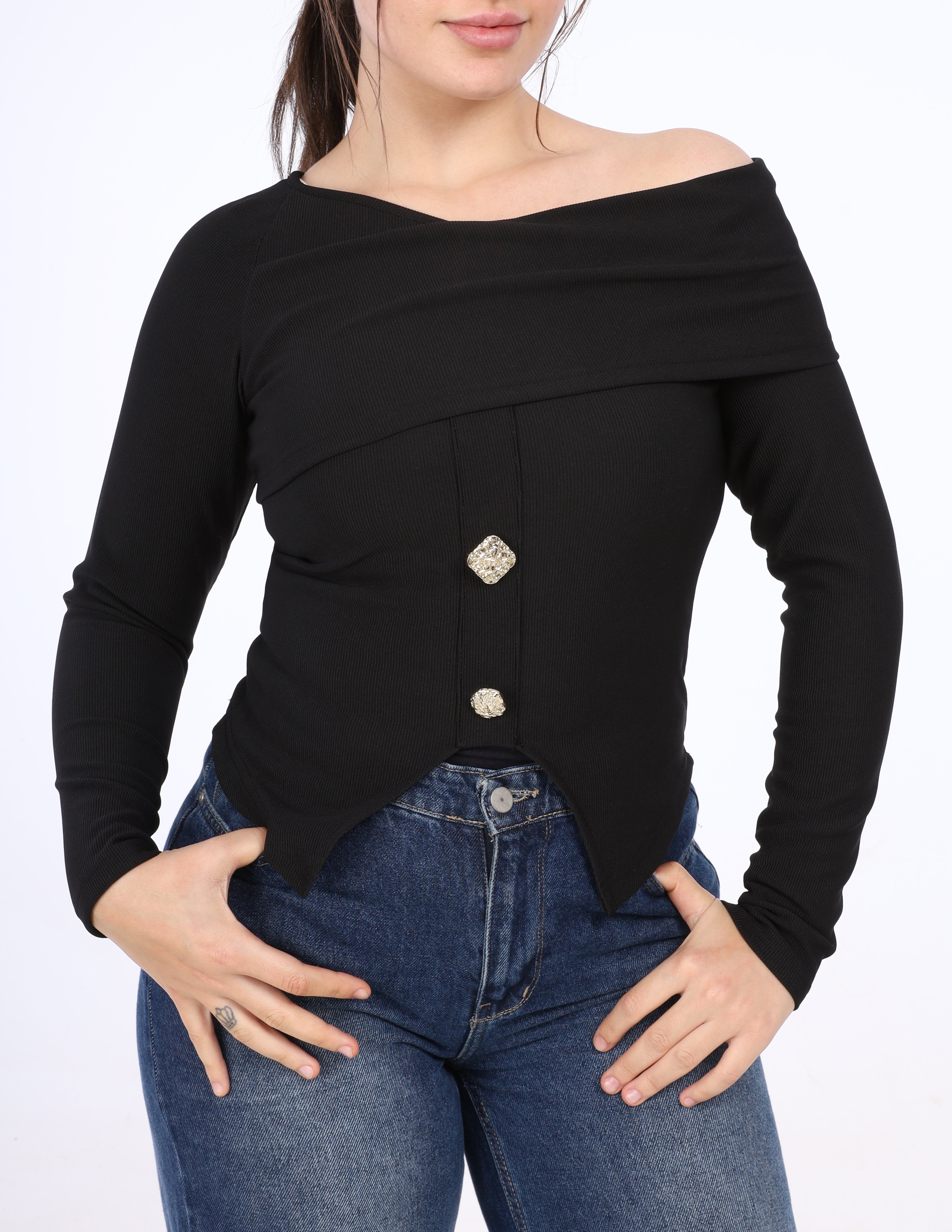 Asymmetric One-Shoulder Top w162957