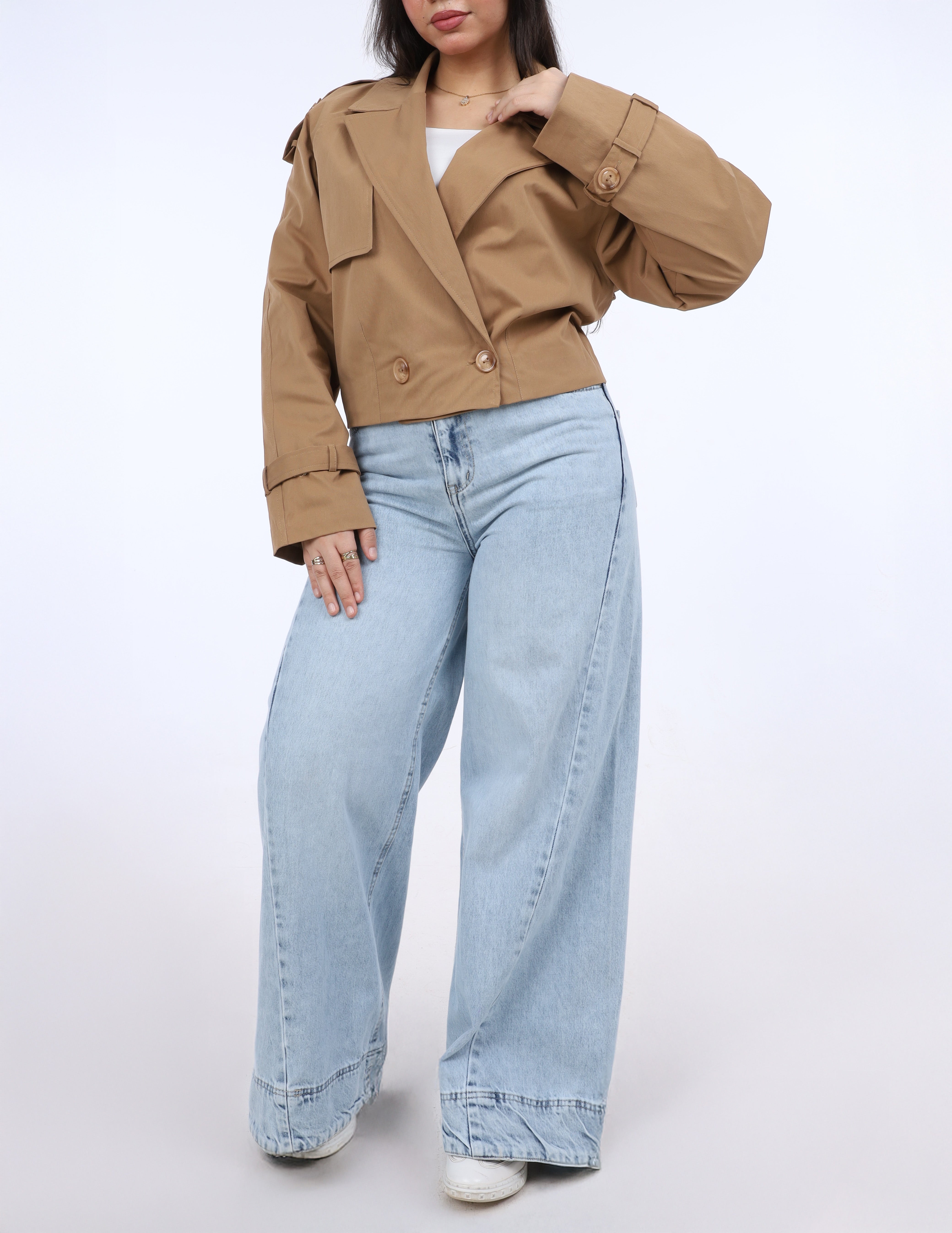 Cropped Double-Breasted Jacket w1630129