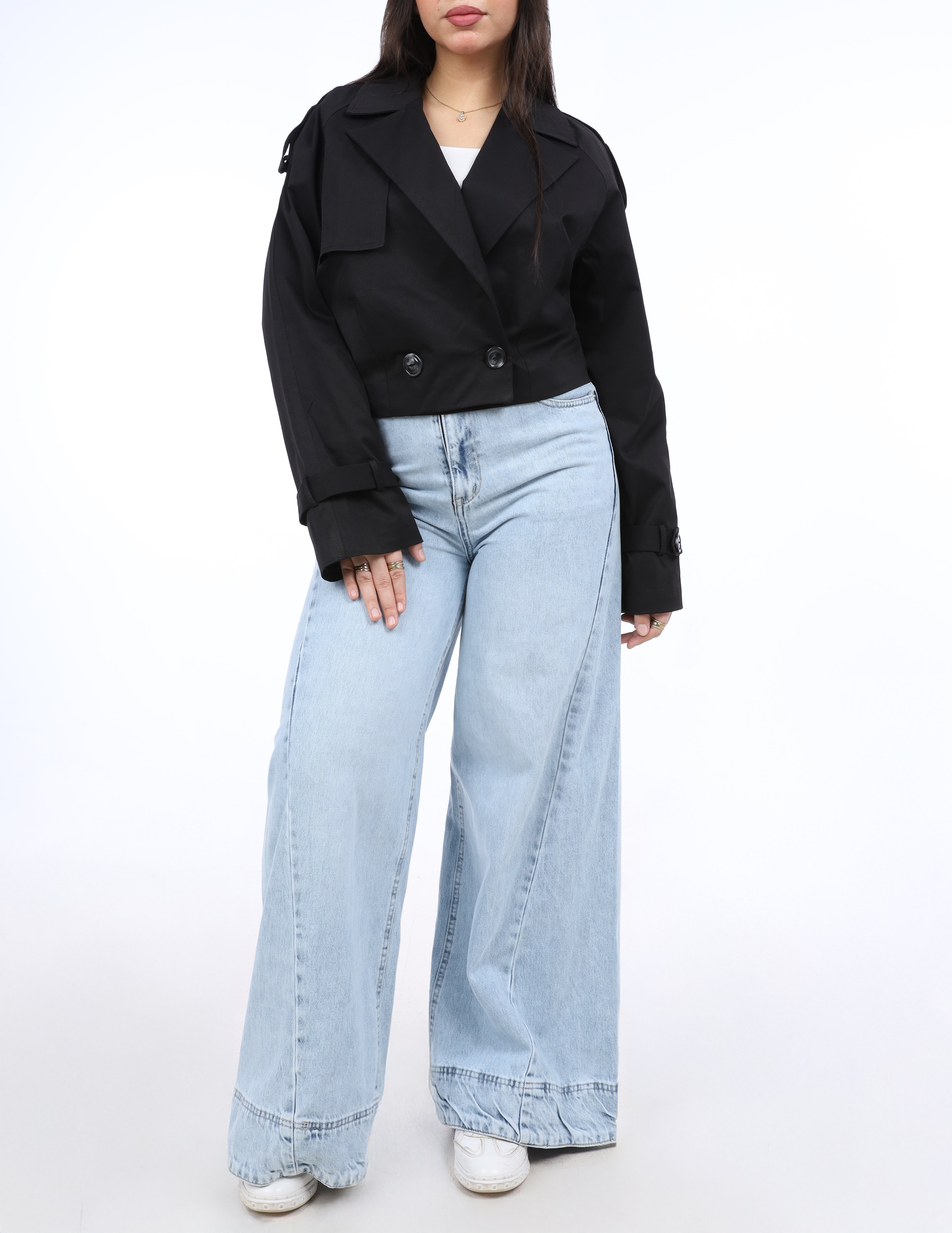 Cropped Double-Breasted Jacket w1630129