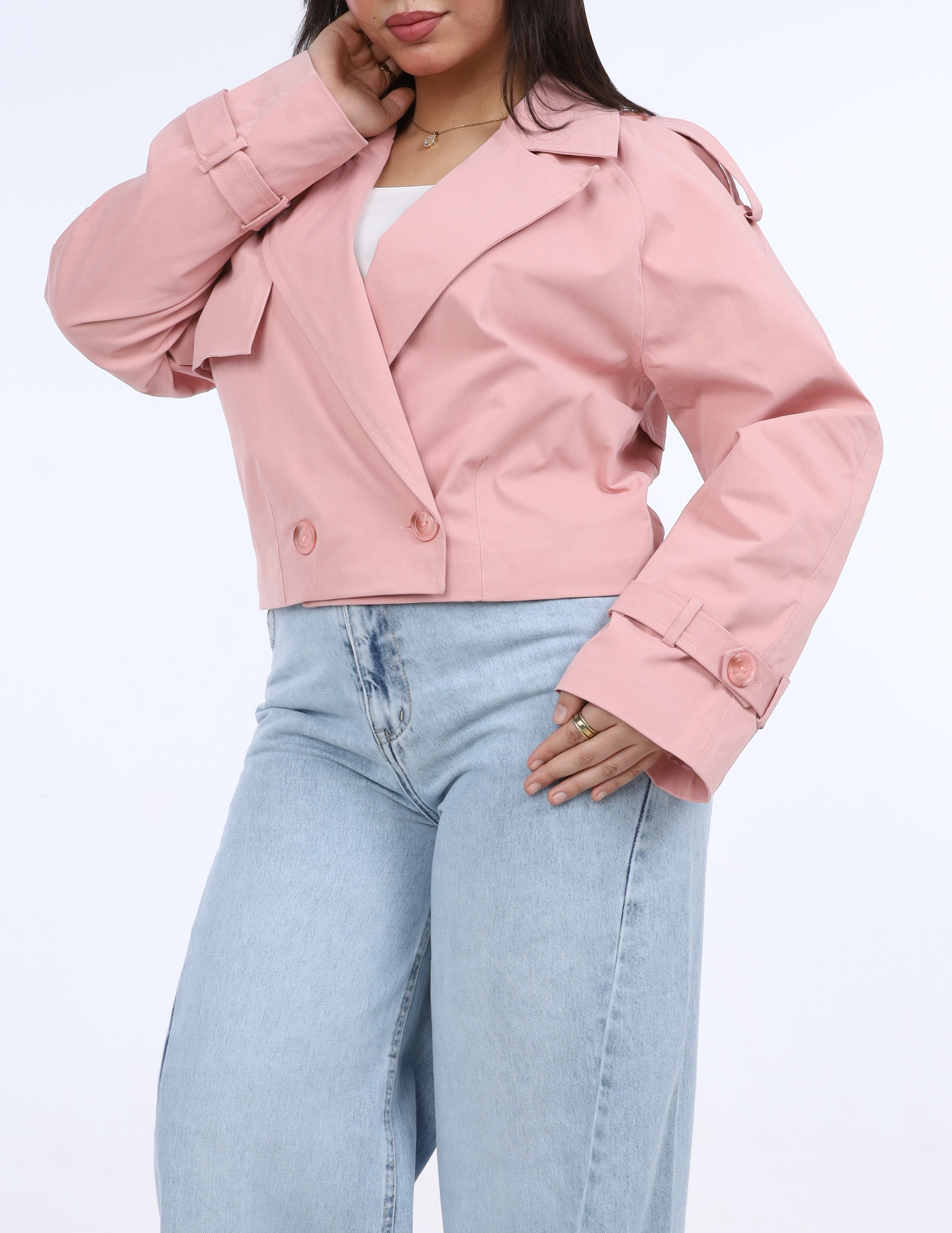 Cropped Double-Breasted Jacket w1630129