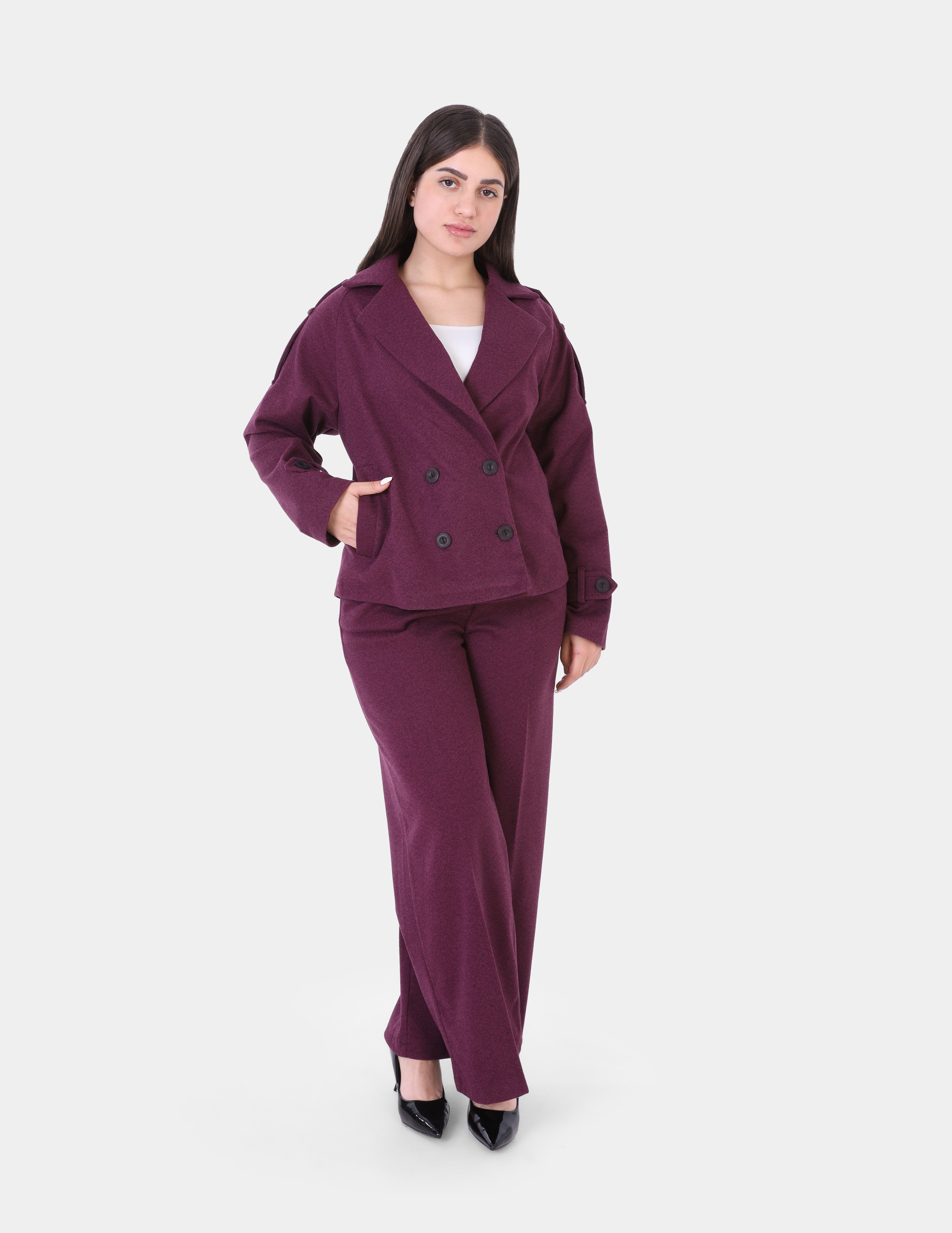 Double Breasted Blazer Co-Ord Suit w1631/329