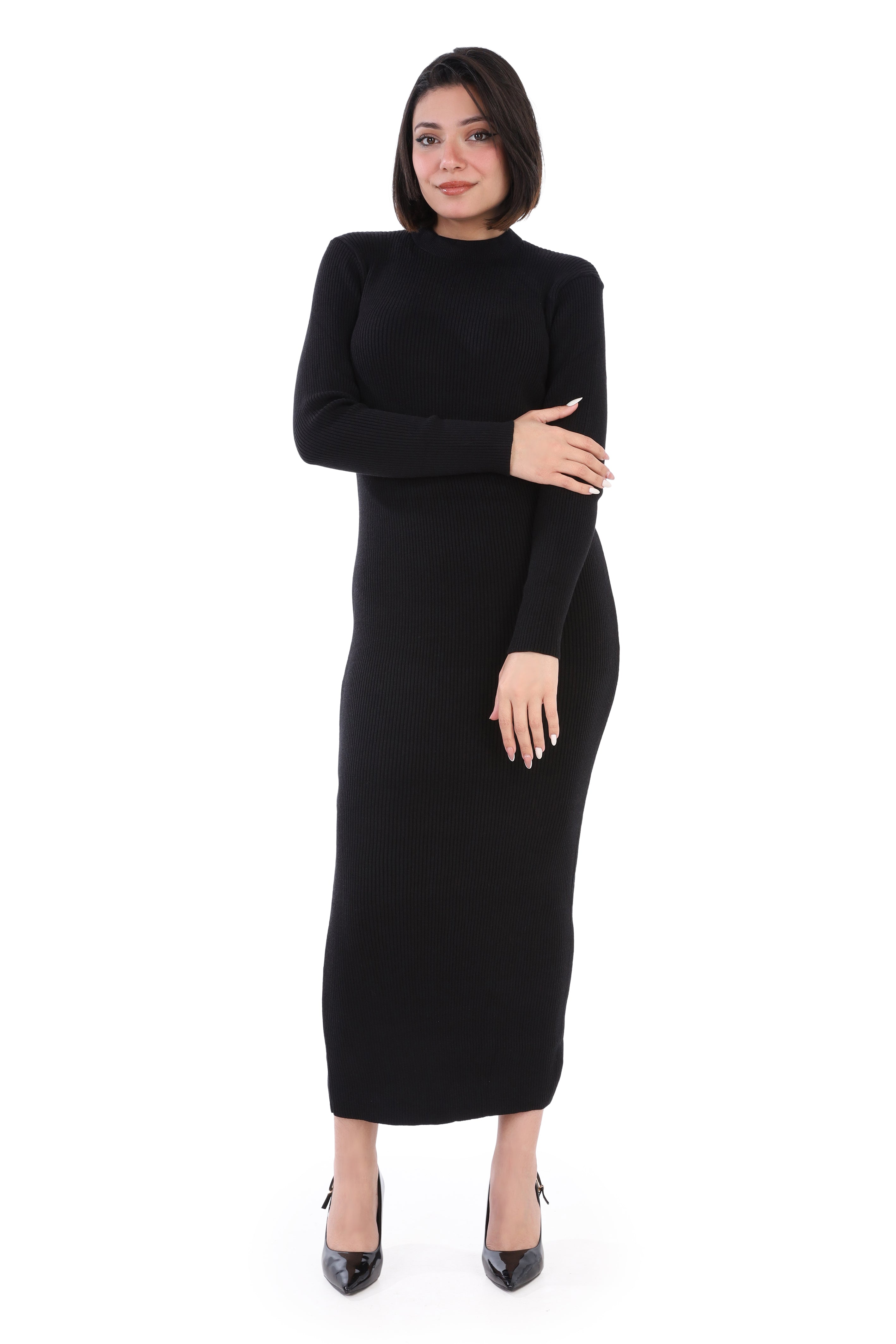 Ribbed Bodycon Midi Dress w163288