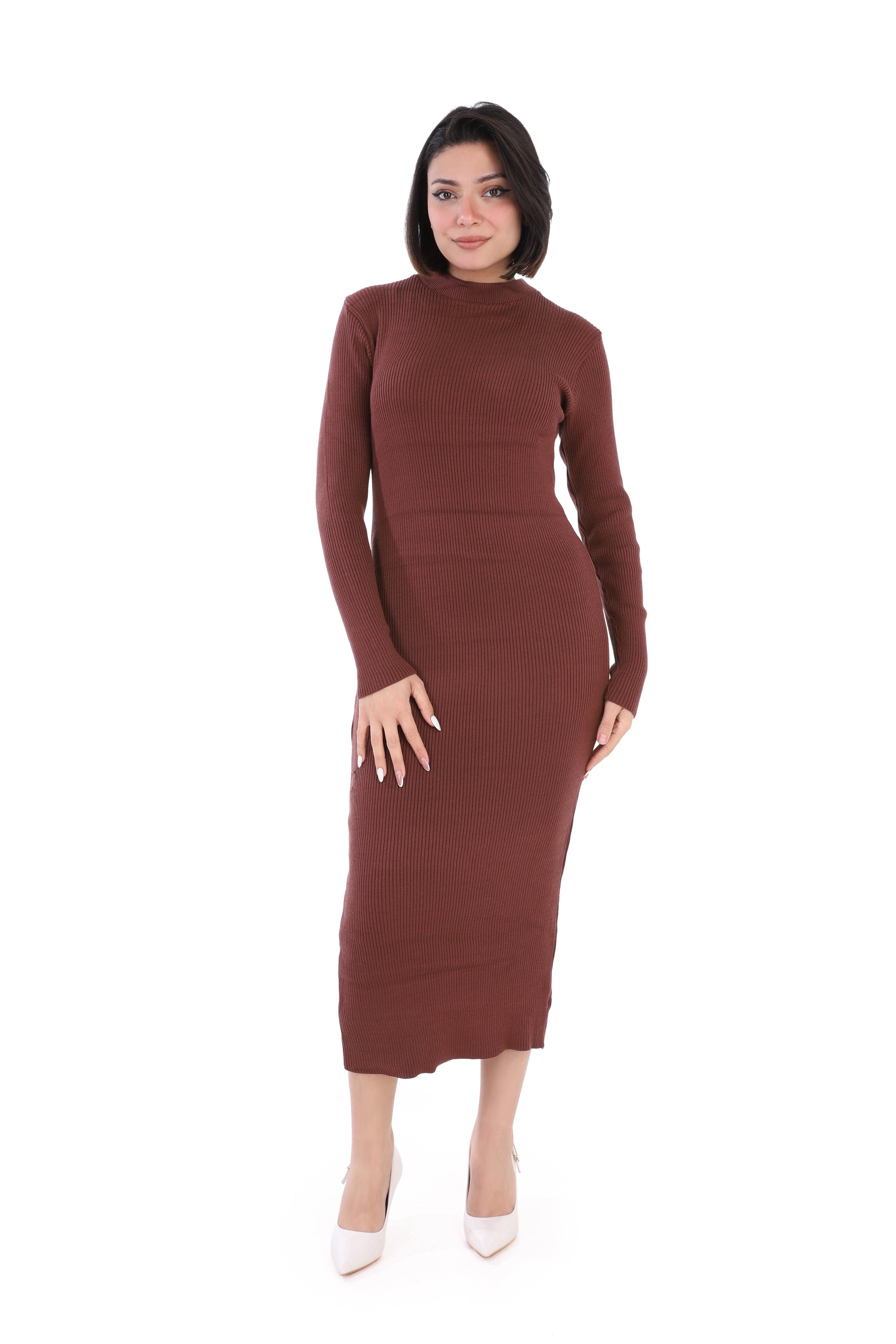 Ribbed Bodycon Midi Dress w163288