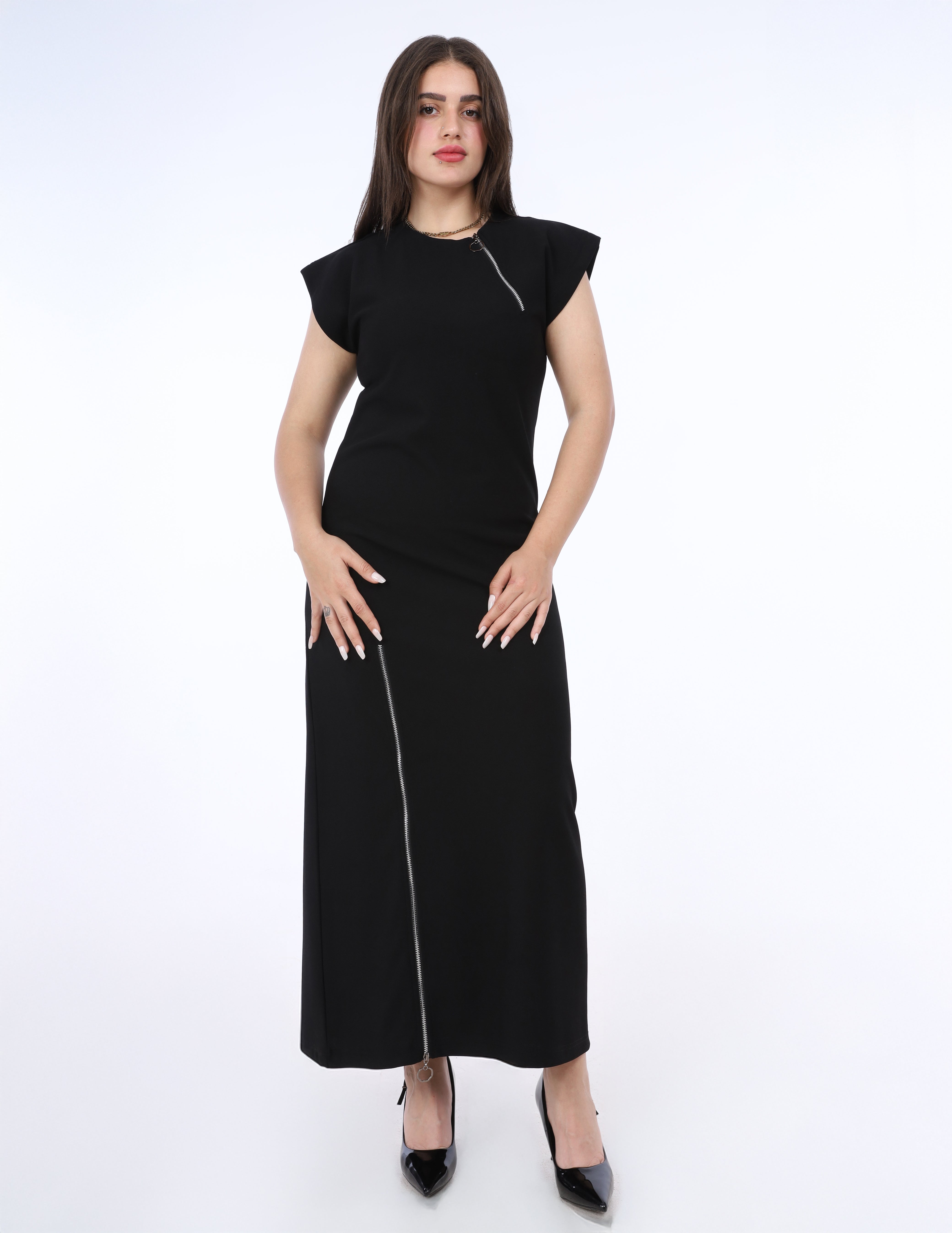 Half Sleeve Elegant Basic Dress w1634119