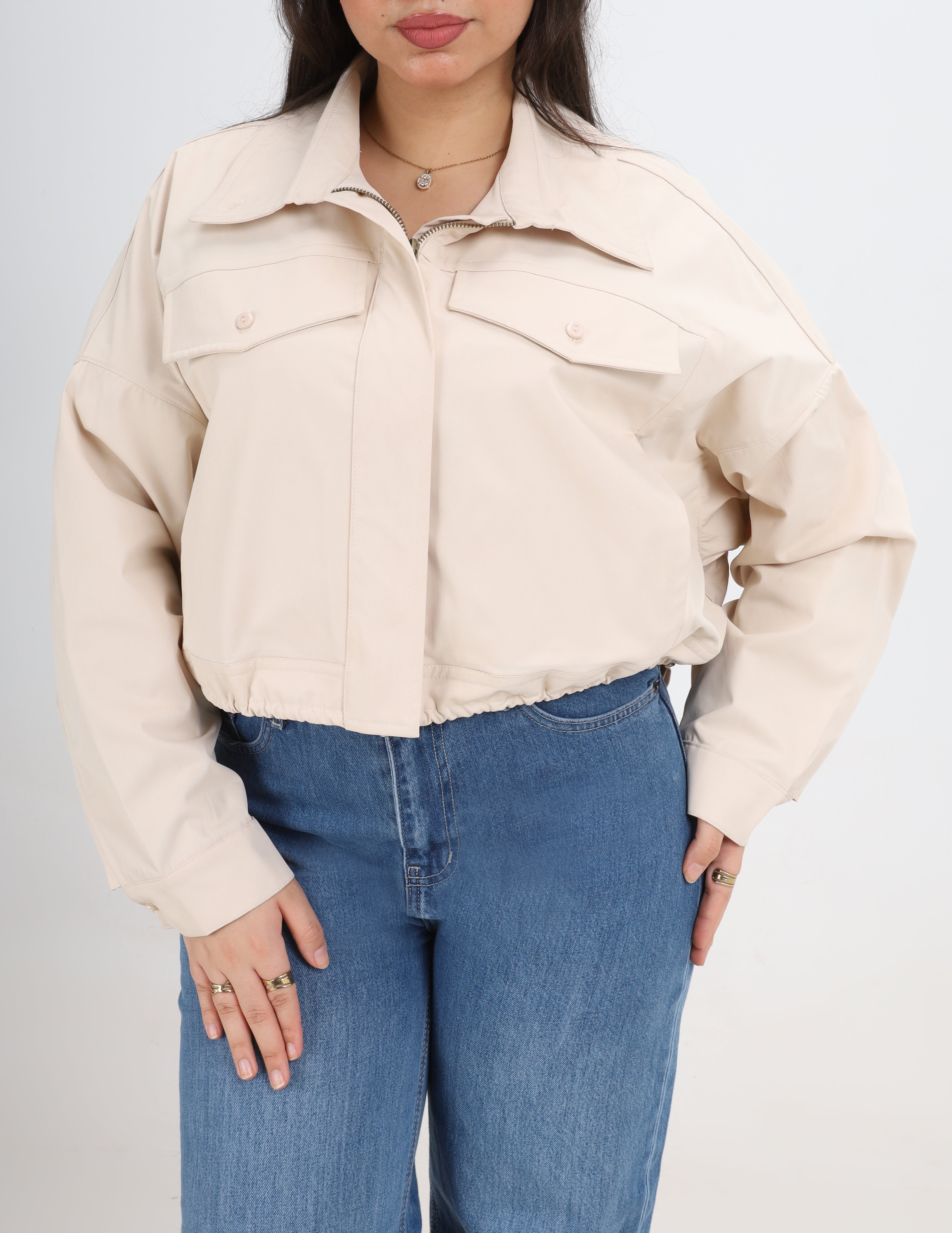 Cropped Suede Jacket w1645103