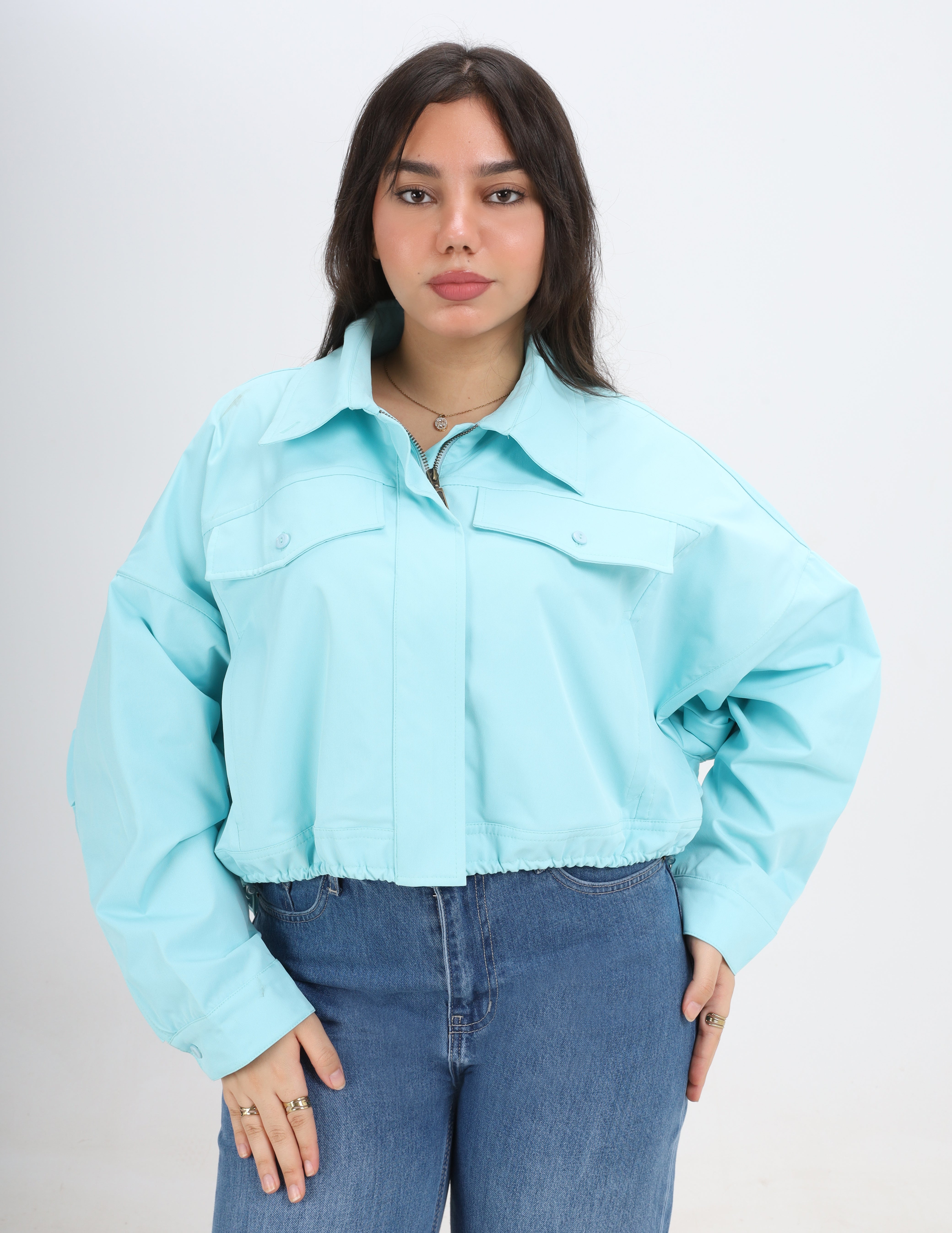 Cropped Suede Jacket w1645103