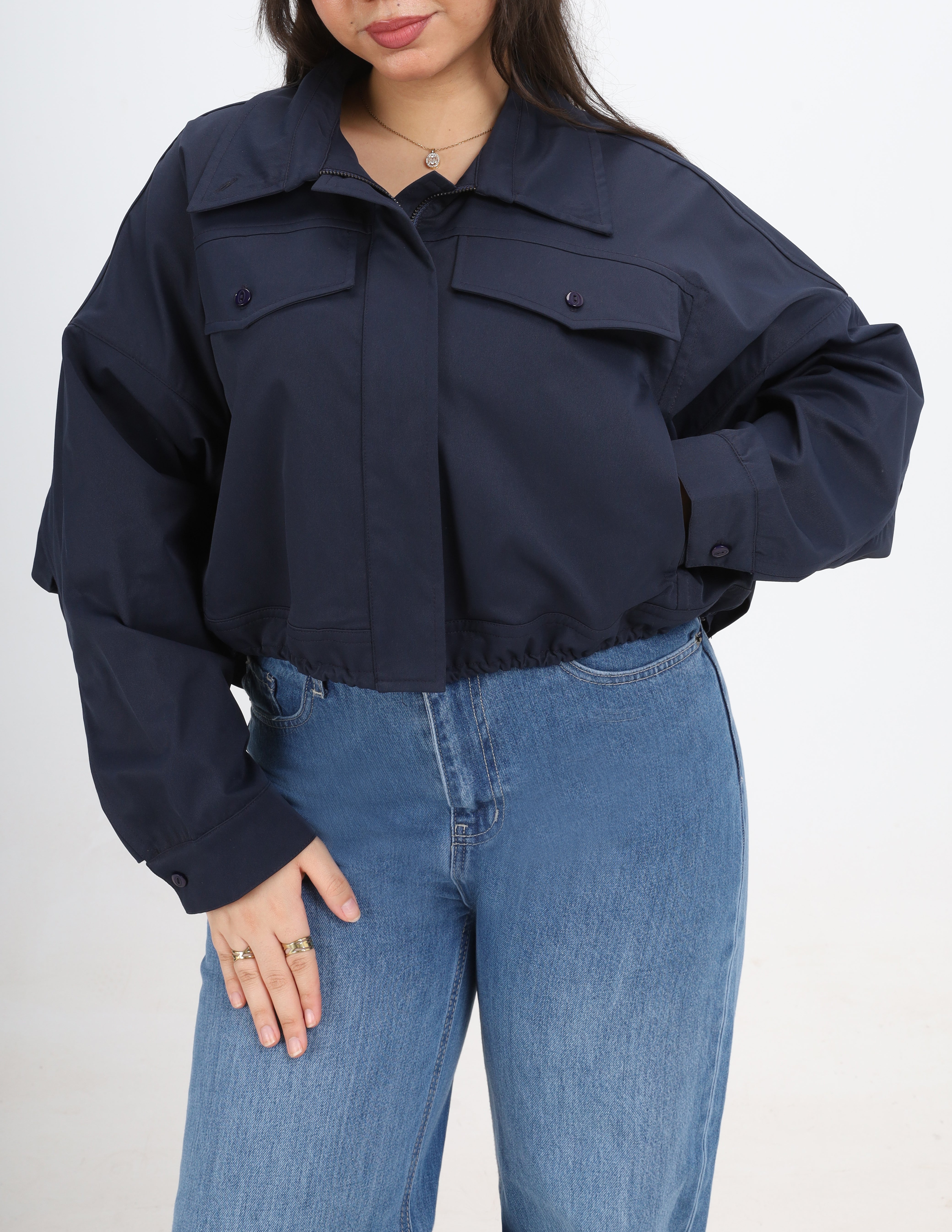 Cropped Suede Jacket w1645103