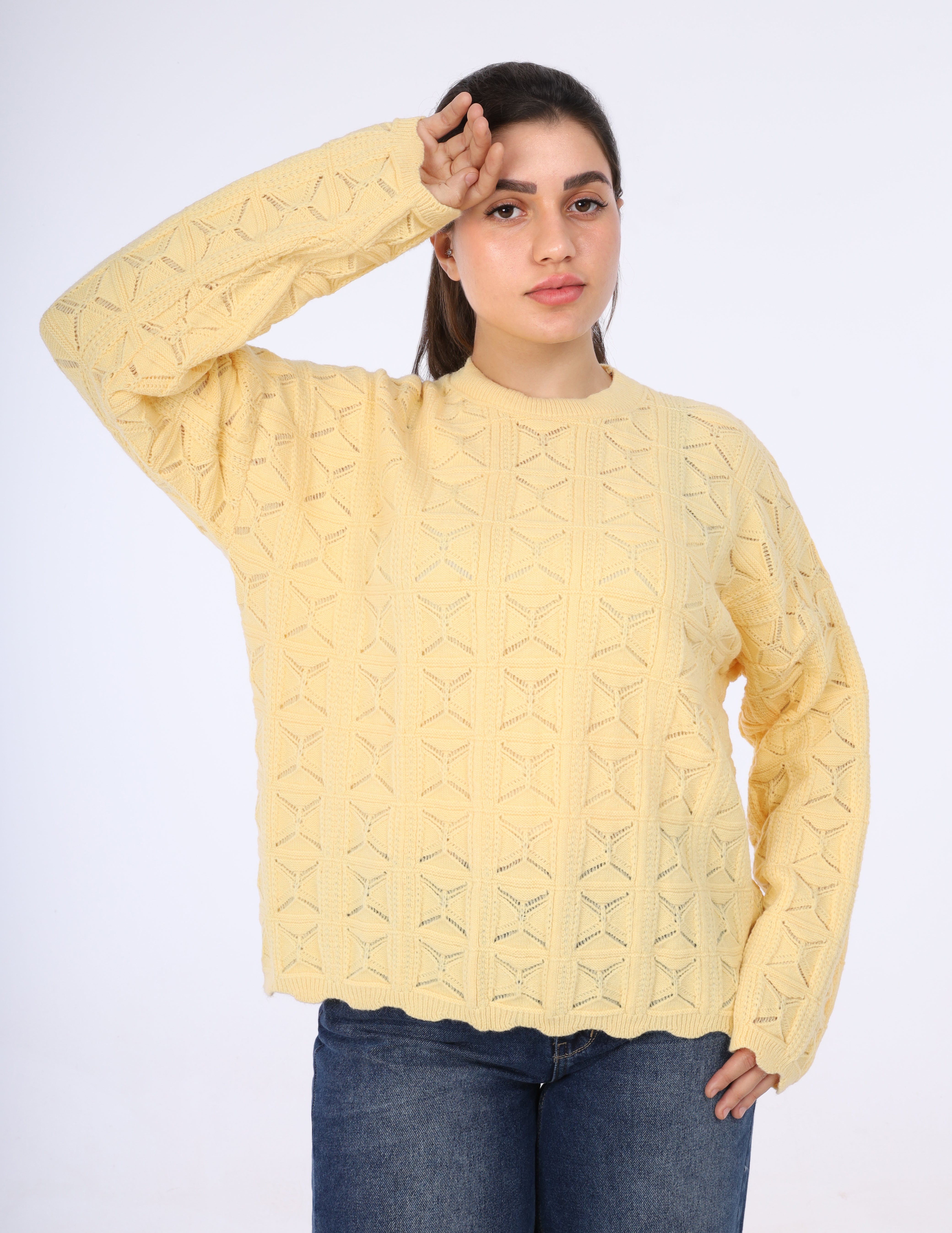 Classic Cable Knit Sweater w164679