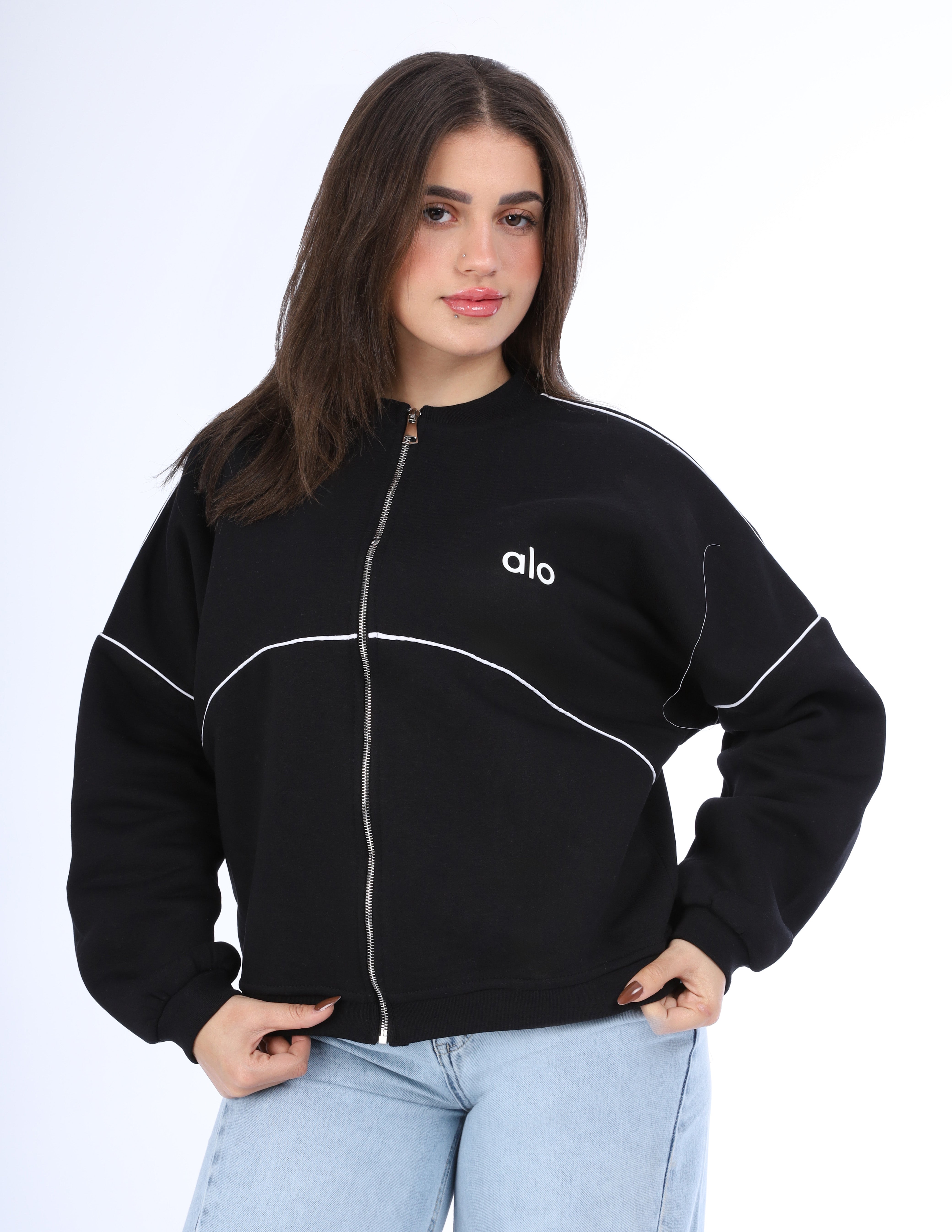 Relaxed Zip-Up Sweatshirt w1648/146