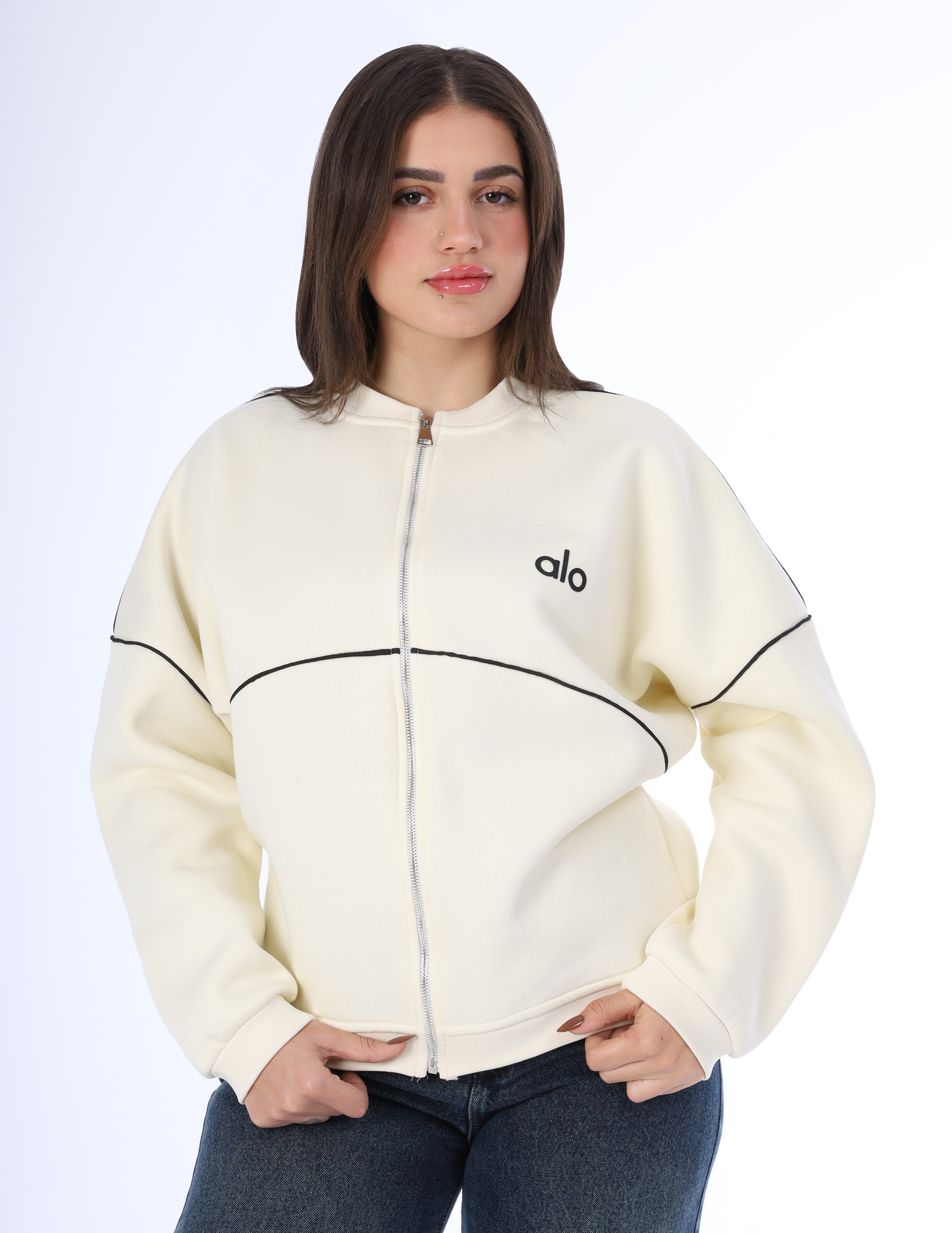 Relaxed Zip-Up Sweatshirt w1648/146