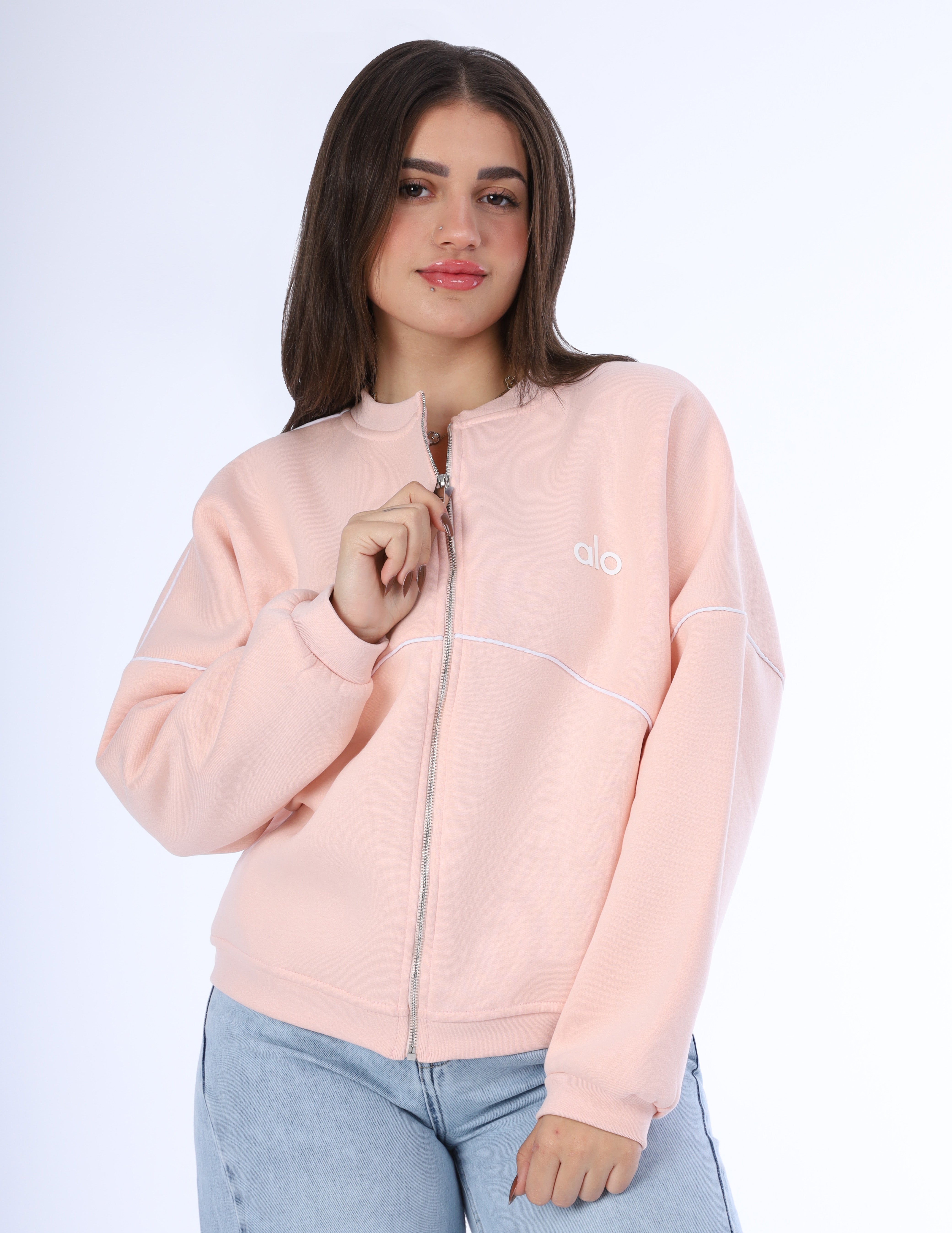 Relaxed Zip-Up Sweatshirt w1648/146