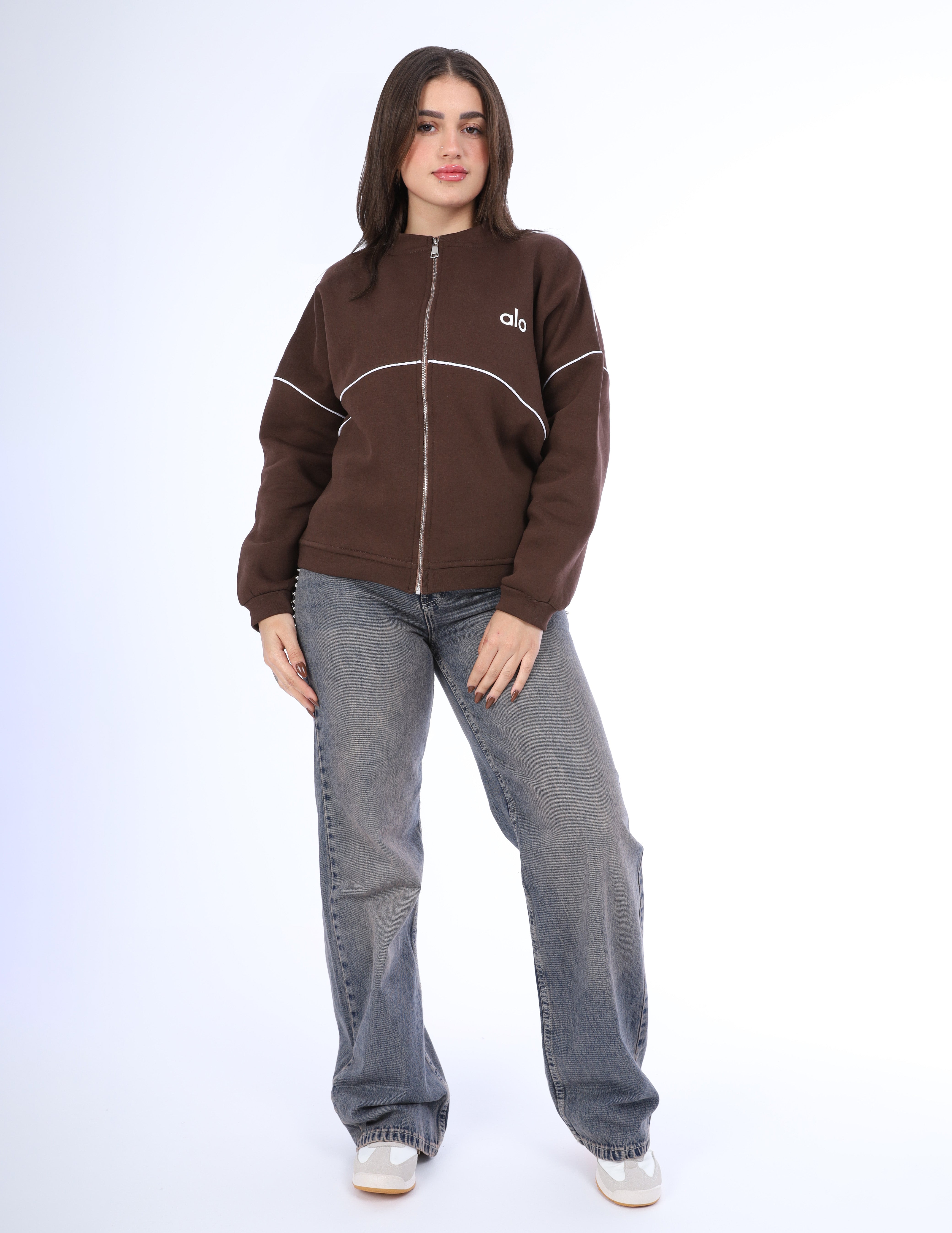 Relaxed Zip-Up Sweatshirt w1648/146