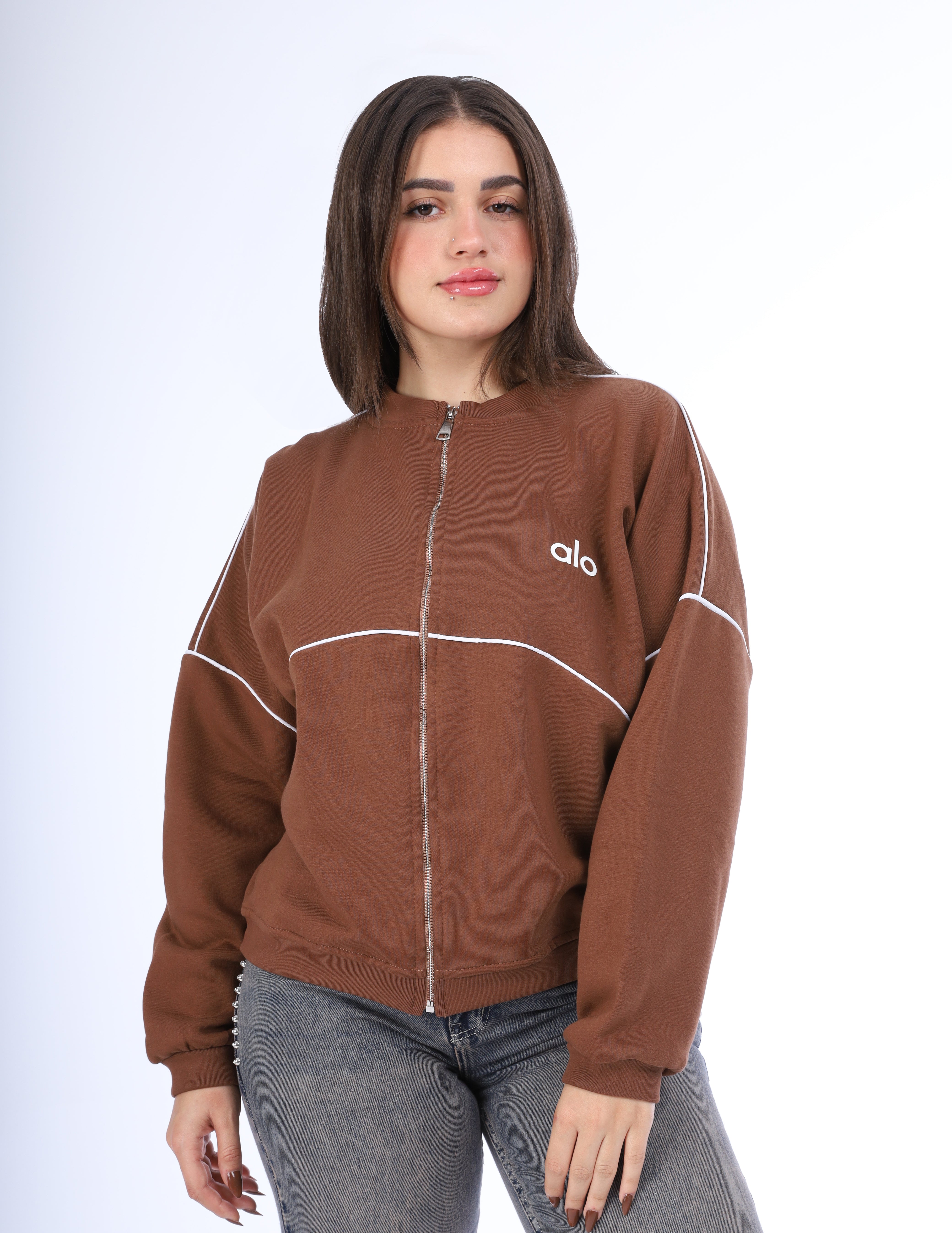 Relaxed Zip-Up Sweatshirt w1648/146