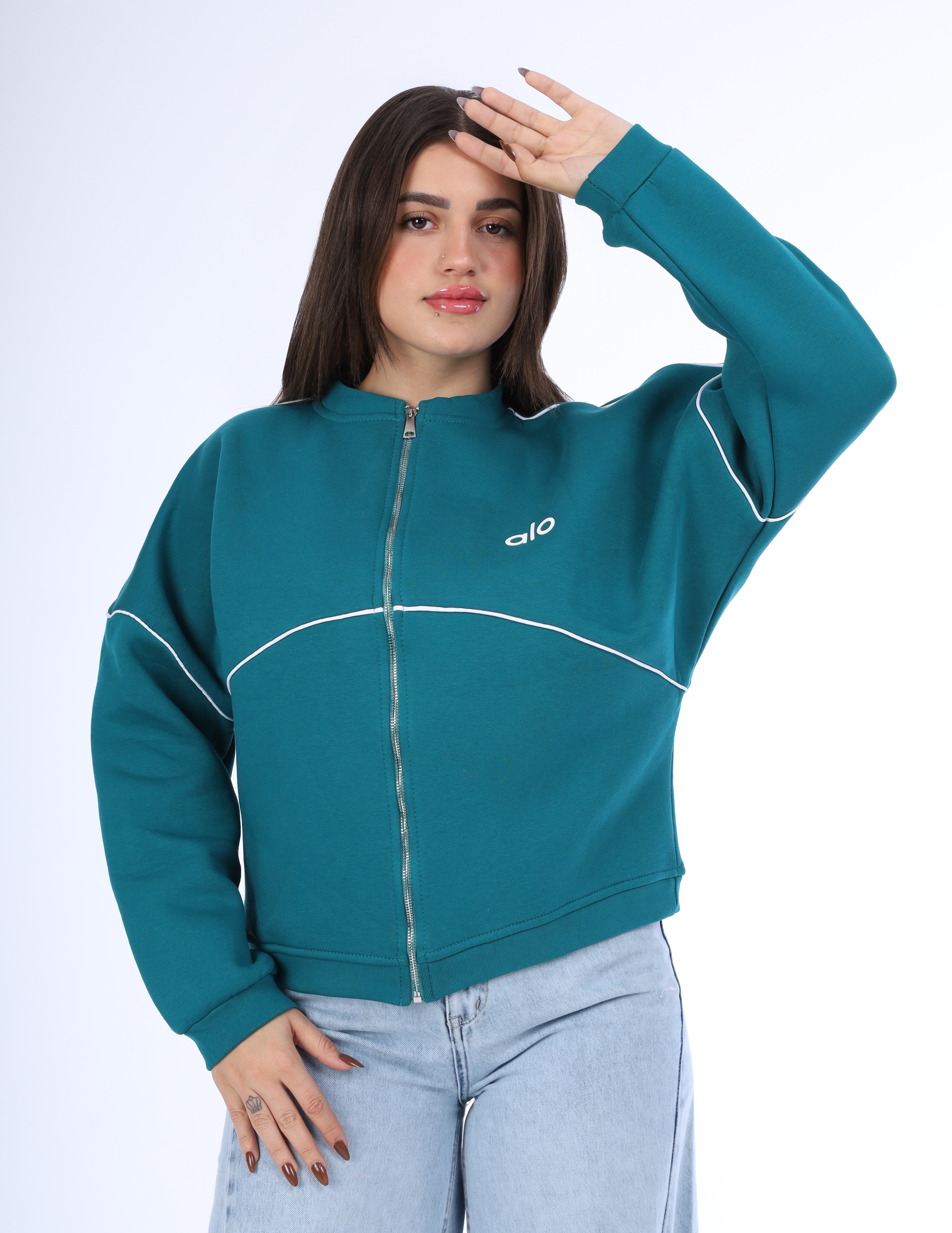 Relaxed Zip-Up Sweatshirt w1648/146