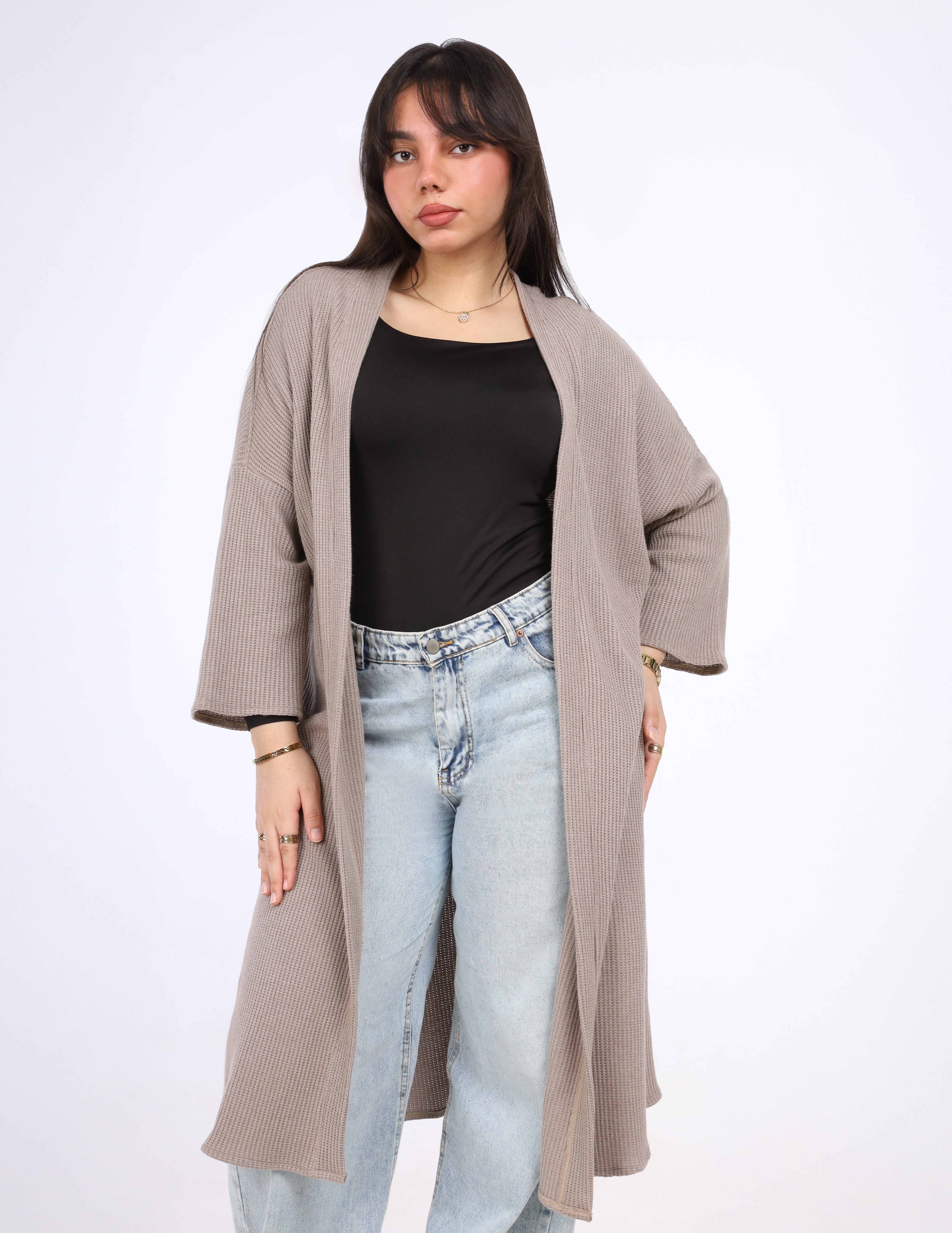 Long Oversized Knit Cardigan w1691006