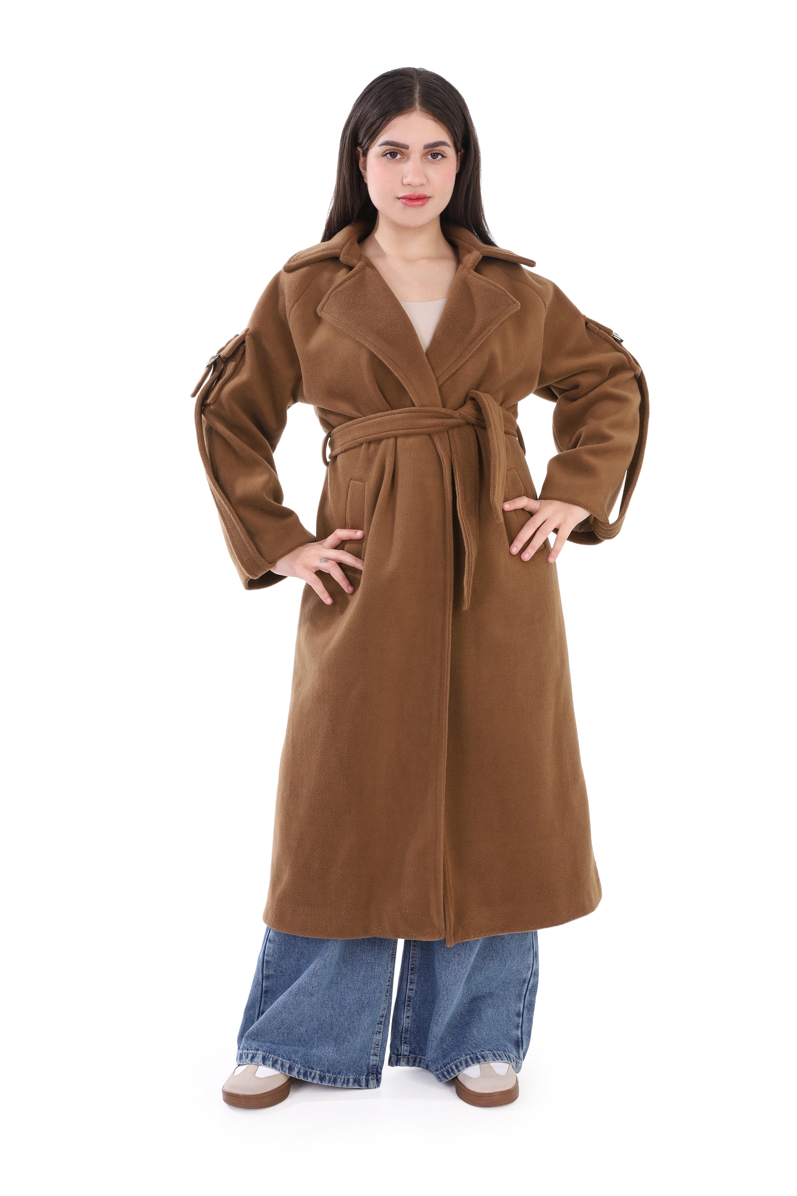 Belted Long Trench Coat w169144771