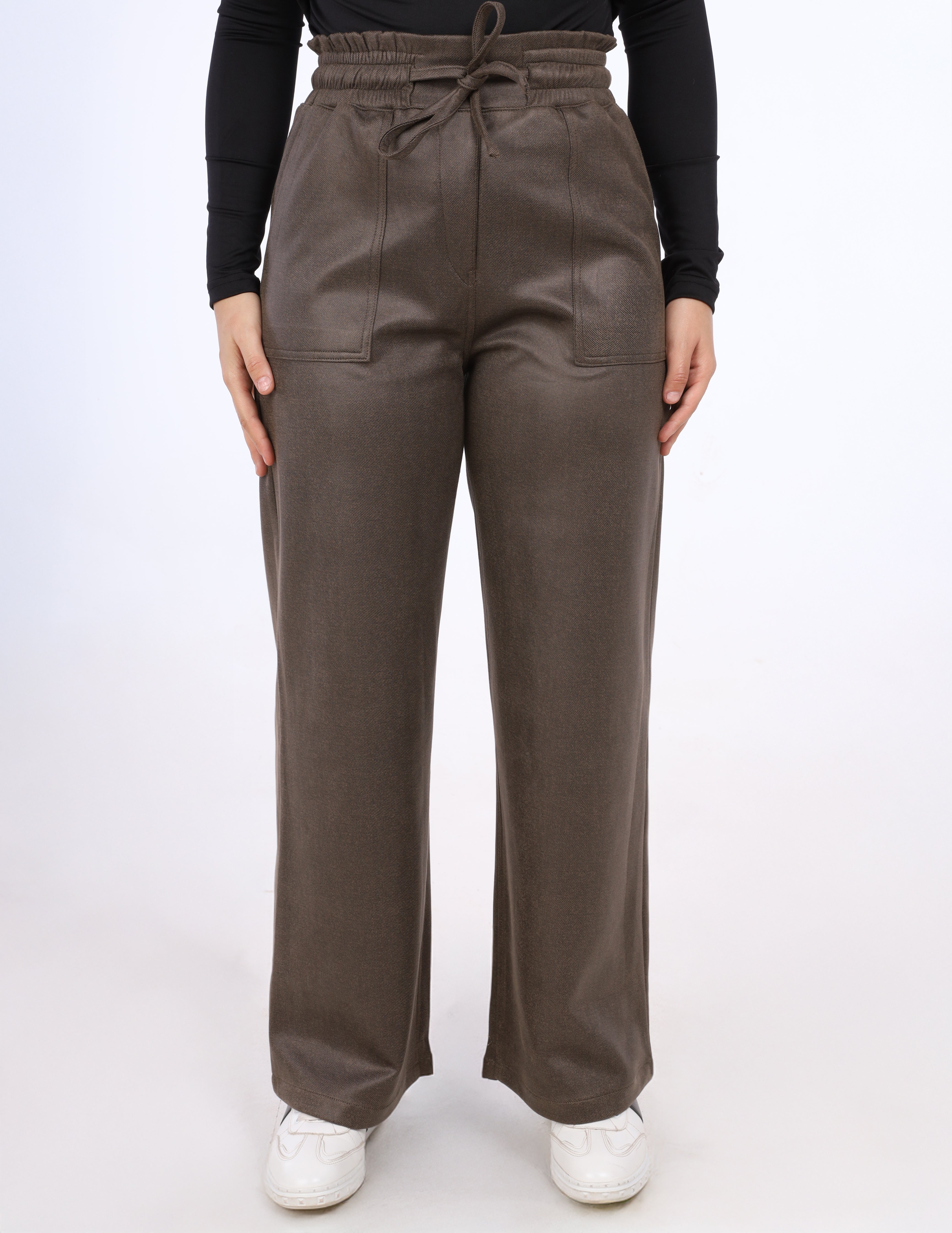 Wide-Leg Faux Leather Pants w169160615