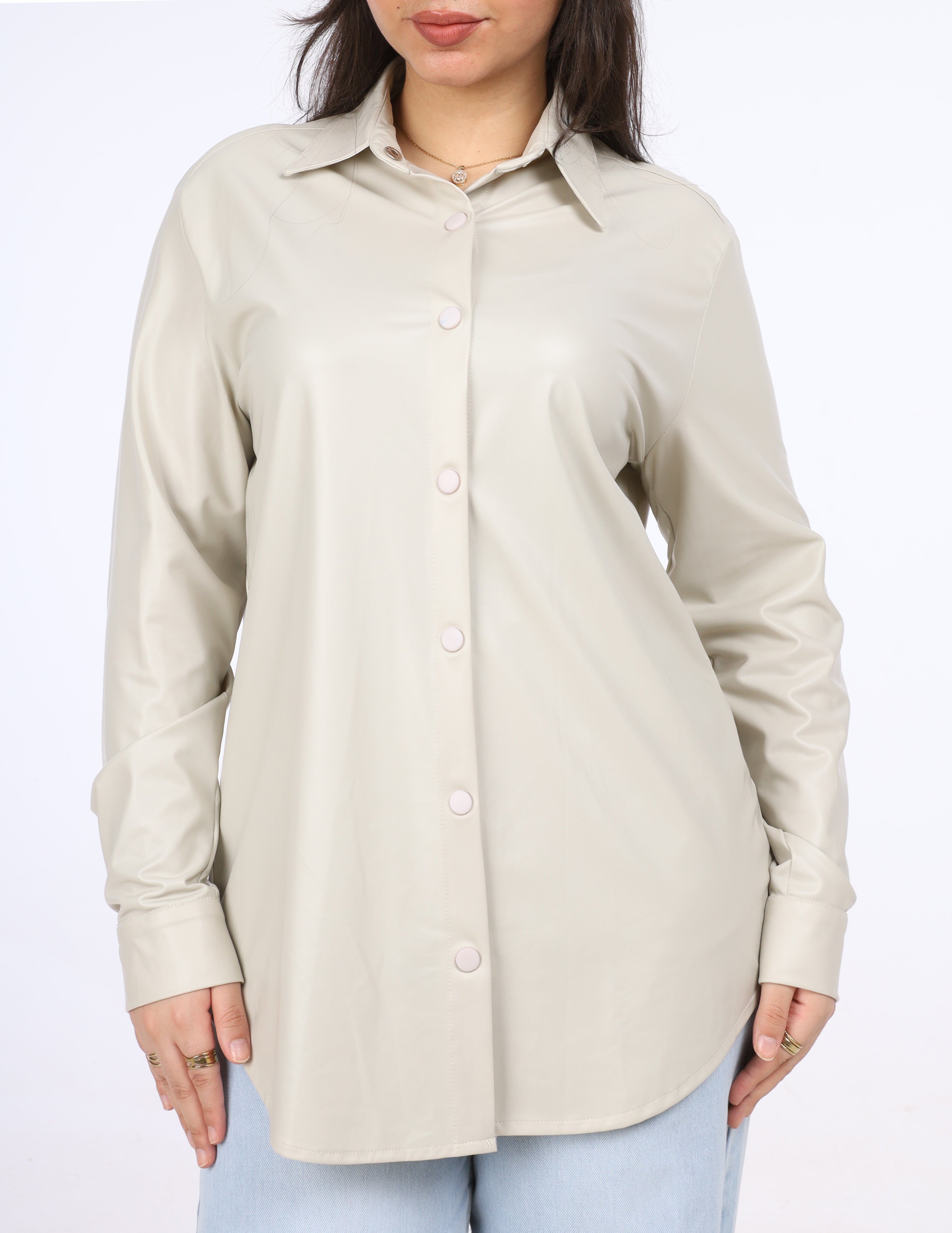 Faux Leather Shirt w169170888