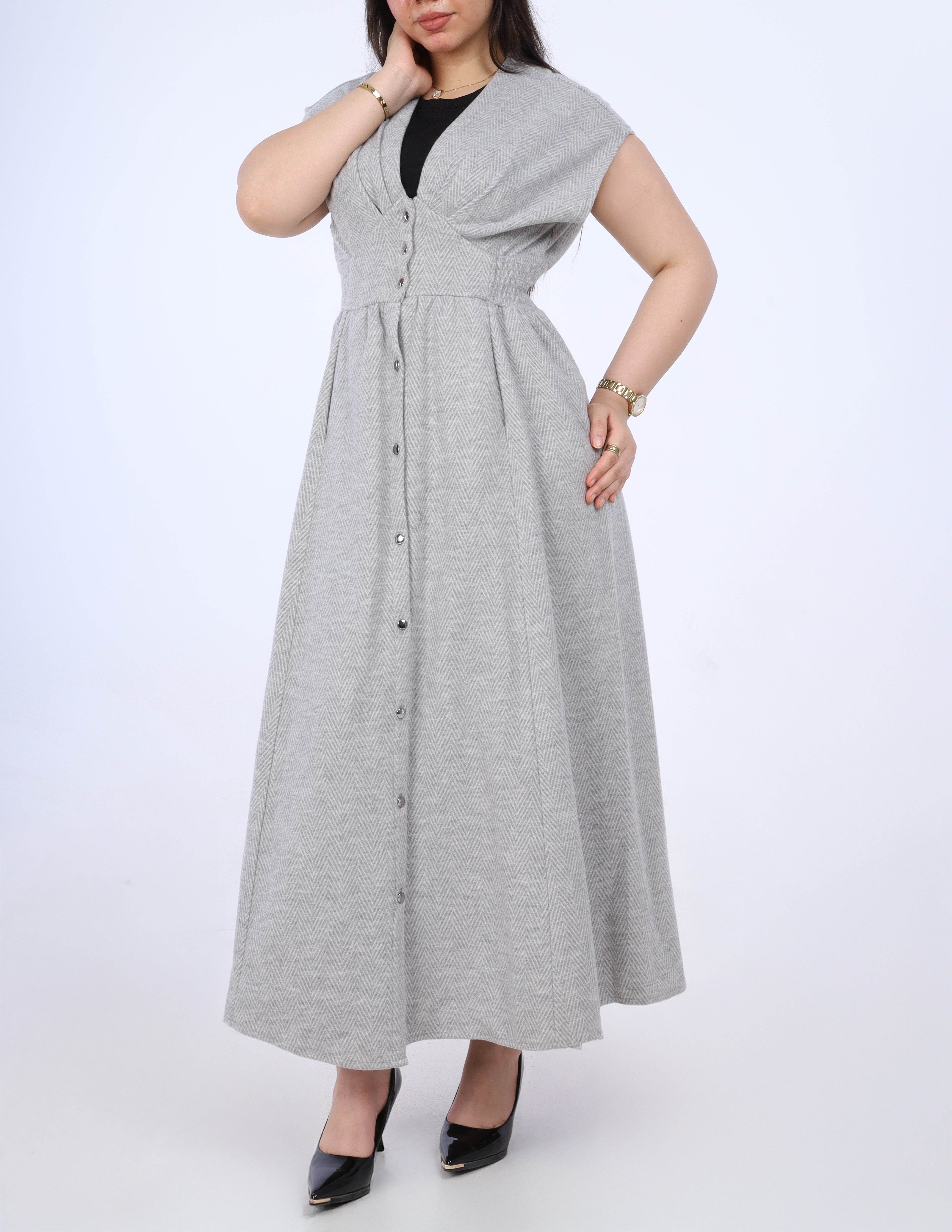 Elegant Sleeveless Dress w169190901