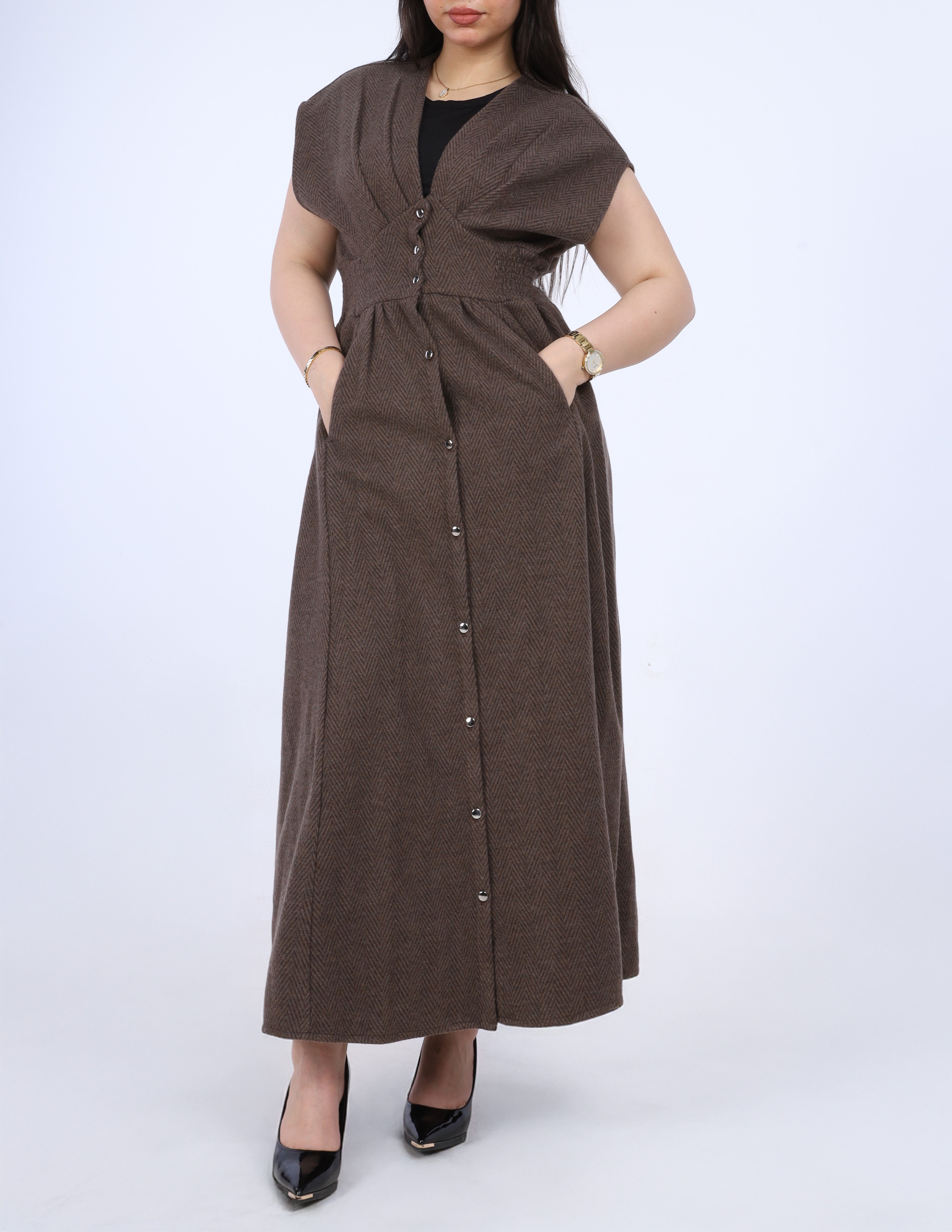 Elegant Sleeveless Dress w169190901