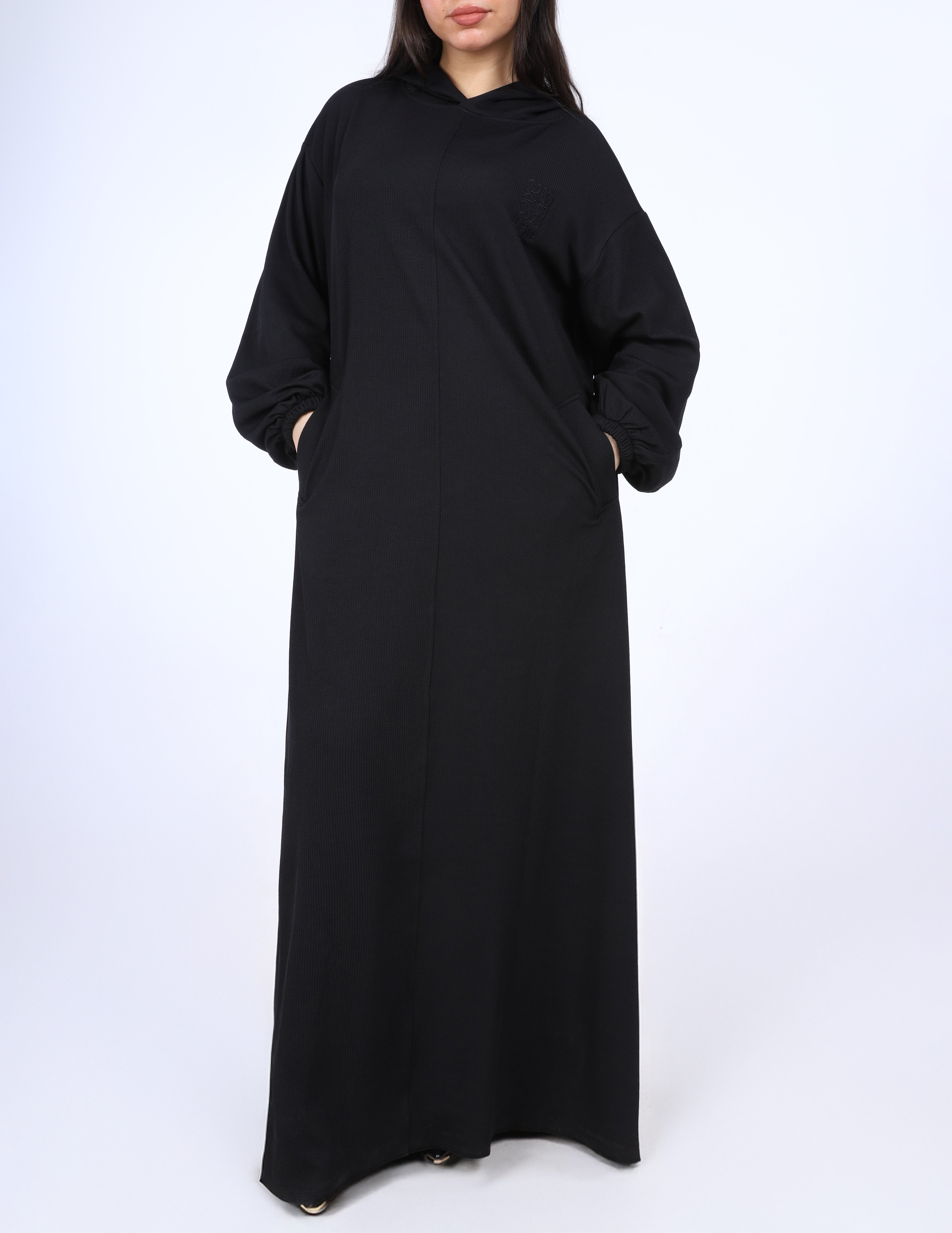 Maxi Dress With Hood  w169210001