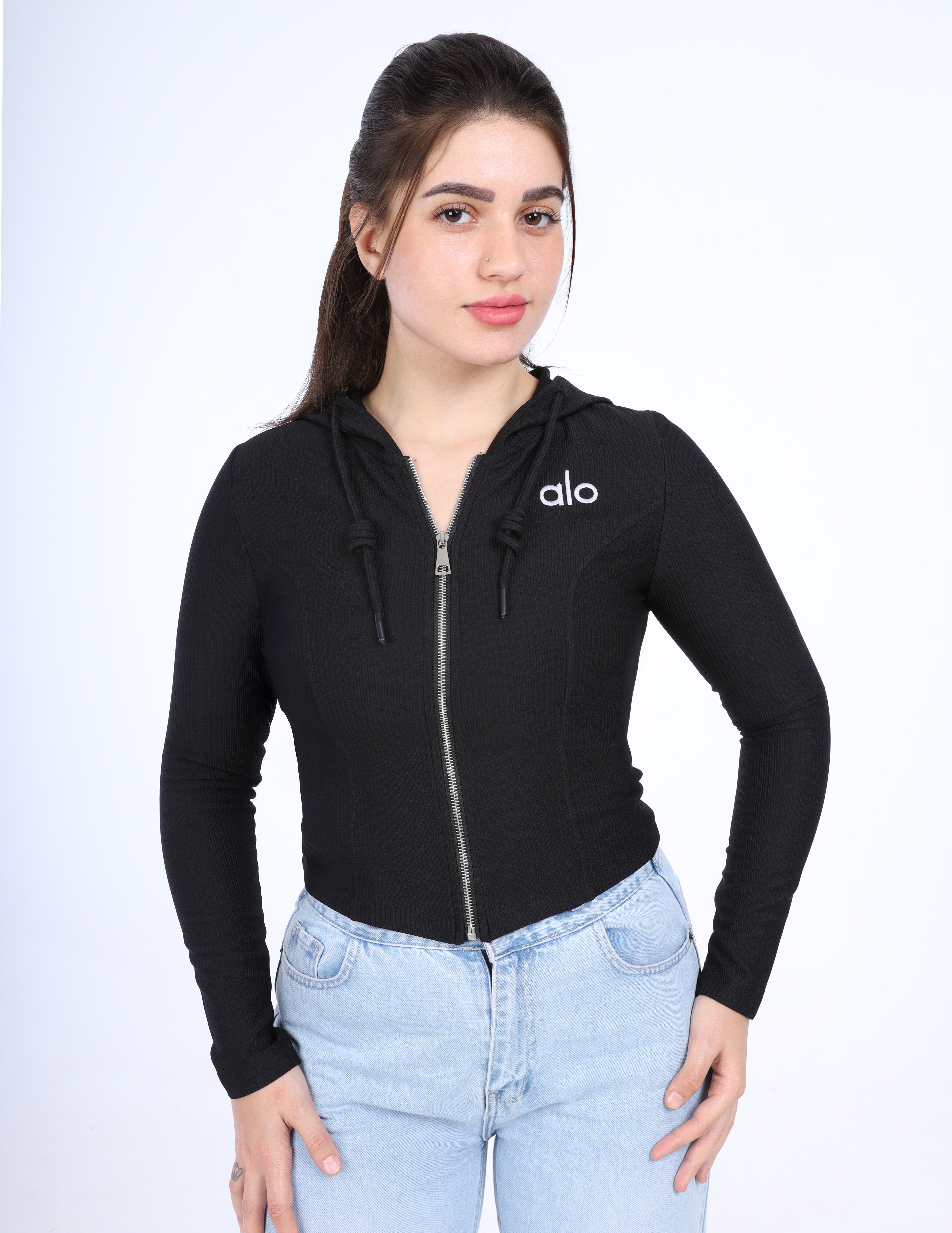 Relax Fit Zip-Up Hoodie w169240004