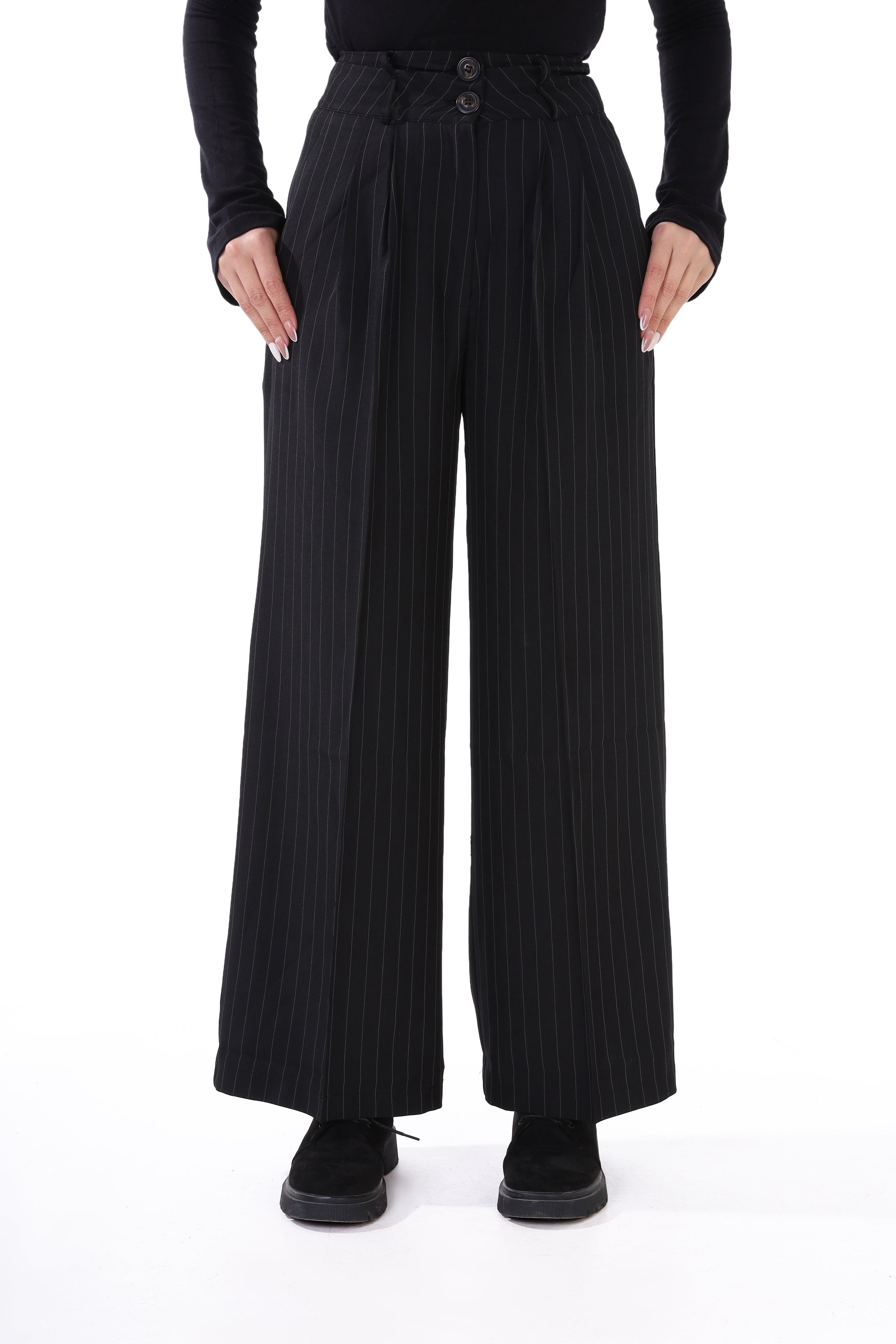 Striped Fabric Trousers w169260016