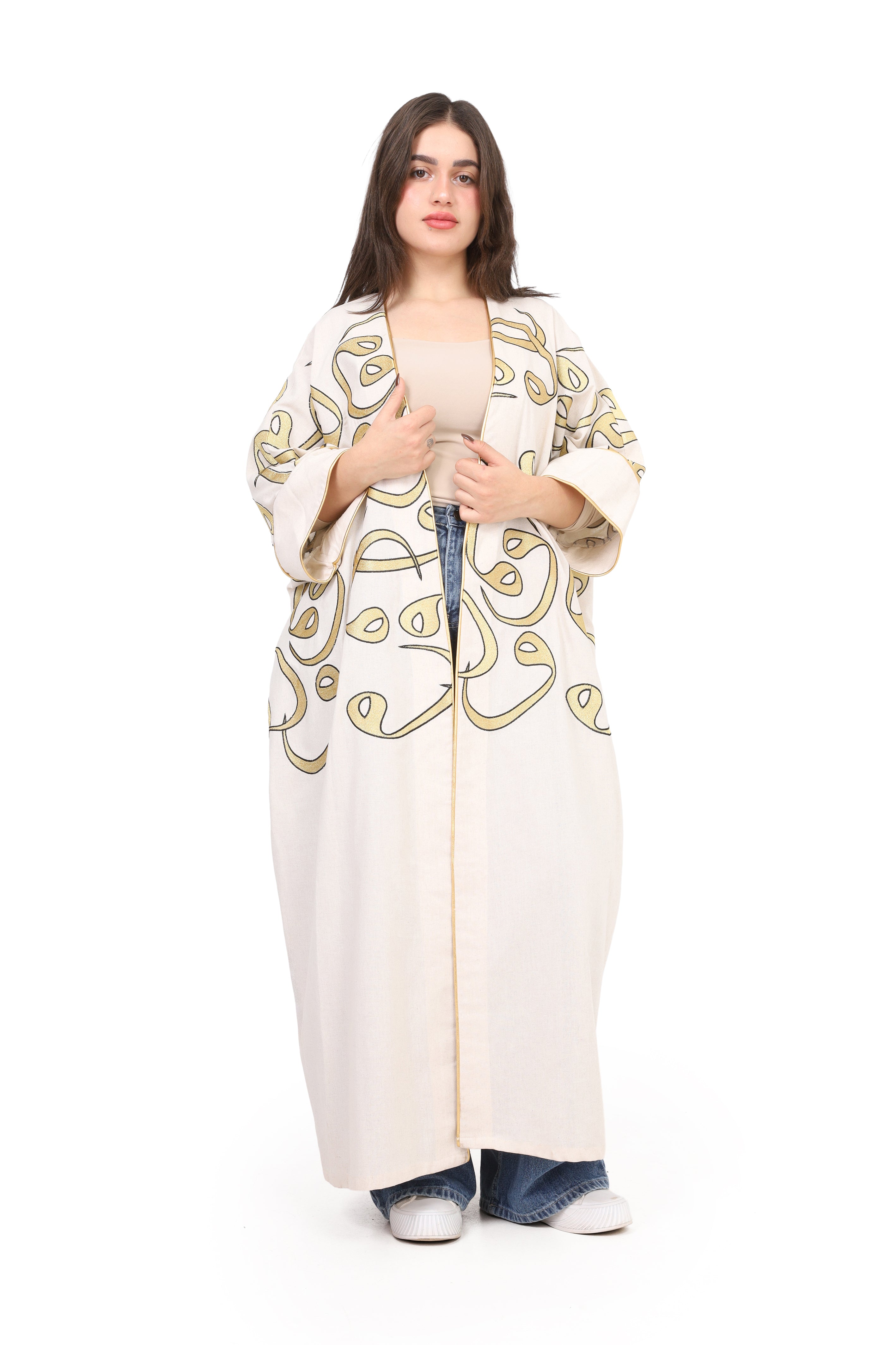 Long Letter Design Cardigan w169280032